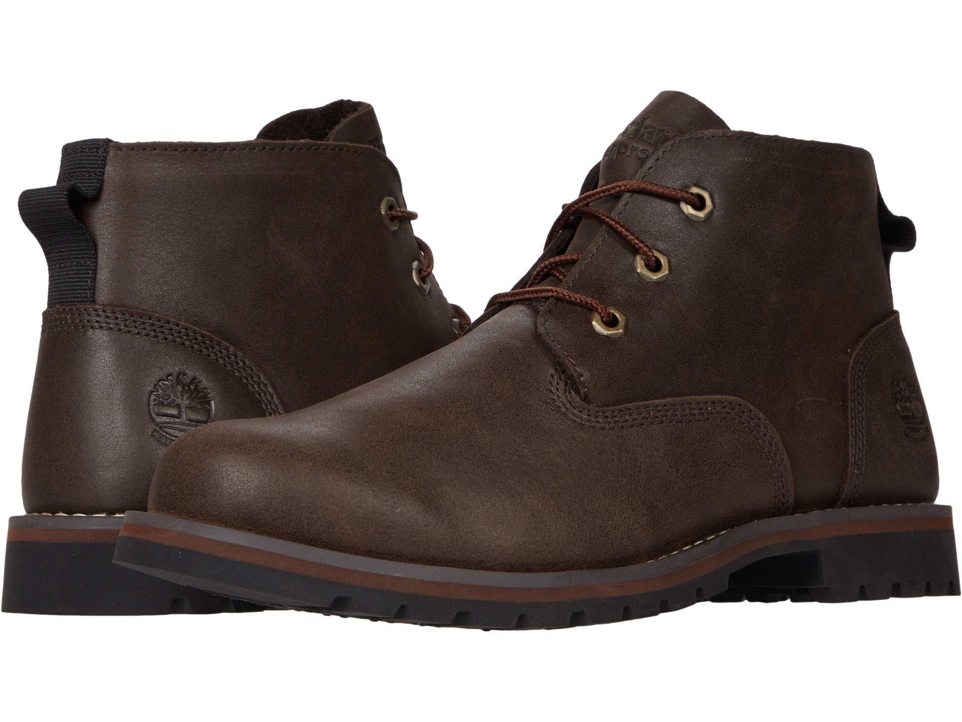 Timberland Mens Larchmont Waterproof Chukka Boot Dark Brown Full