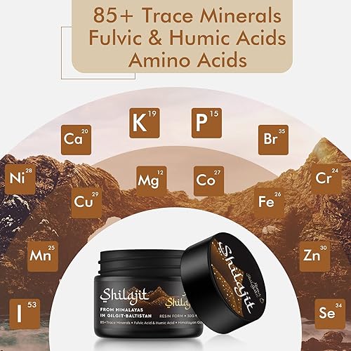 Miniatura 4 de Shilajit - Shilajit Pure Himalayan Shilajit - Shilajit 100% puro de grado dorado con ácido fúlvico y 85+ minerales traza complejo para energía y