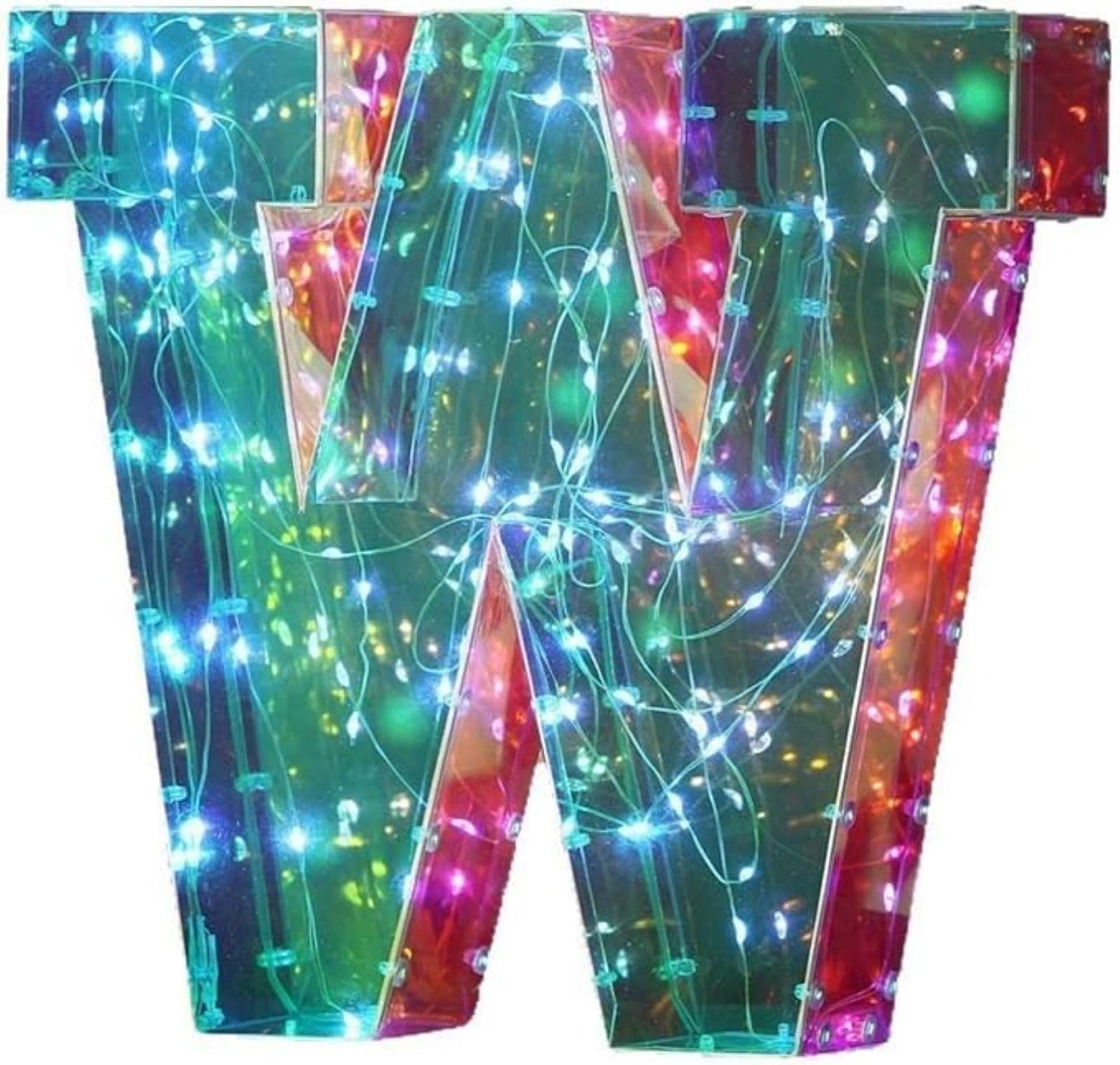 Jemnpela LED Marquee Letter Number Sign Lights Glitter Light Up Alphabet Figure Night Light for Birthday Party Wedding Home Bar Holiday Wall Decoration