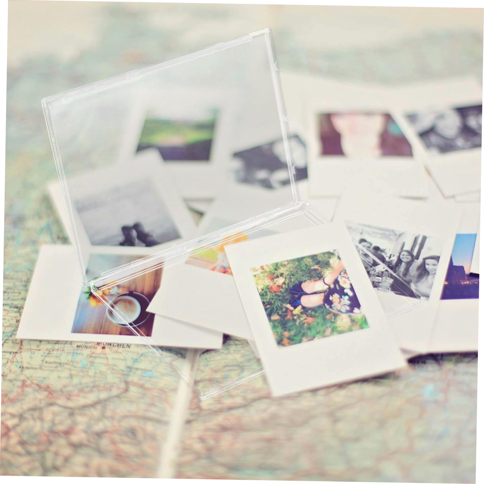 4 Set Scatola Di Carte Carta Difficile Chiaro Protettivo Sottile Protettori Multiplo Protezione Astuccio Display Titolare Commercio Protettore Acrilico Transparent 10 Pezzi * 4