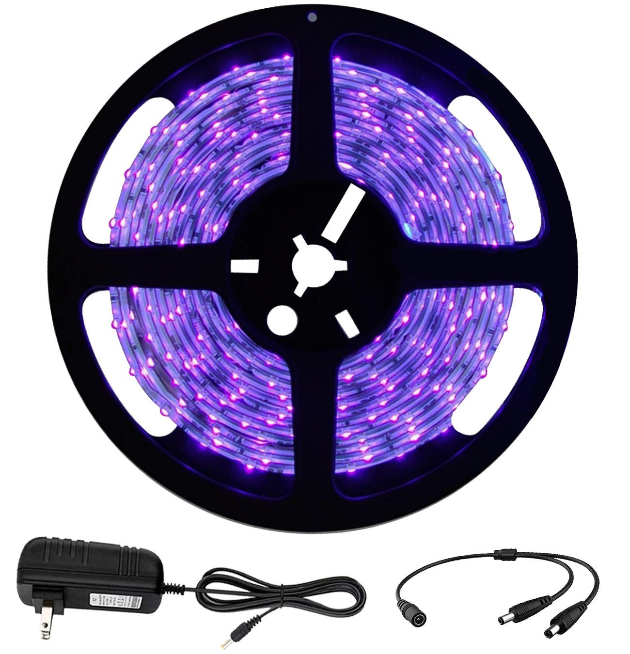 Scorpio Posters UV LED Blacklight Strip Light 5m (16.4 ft) - 300 LED - 385nm-400nm