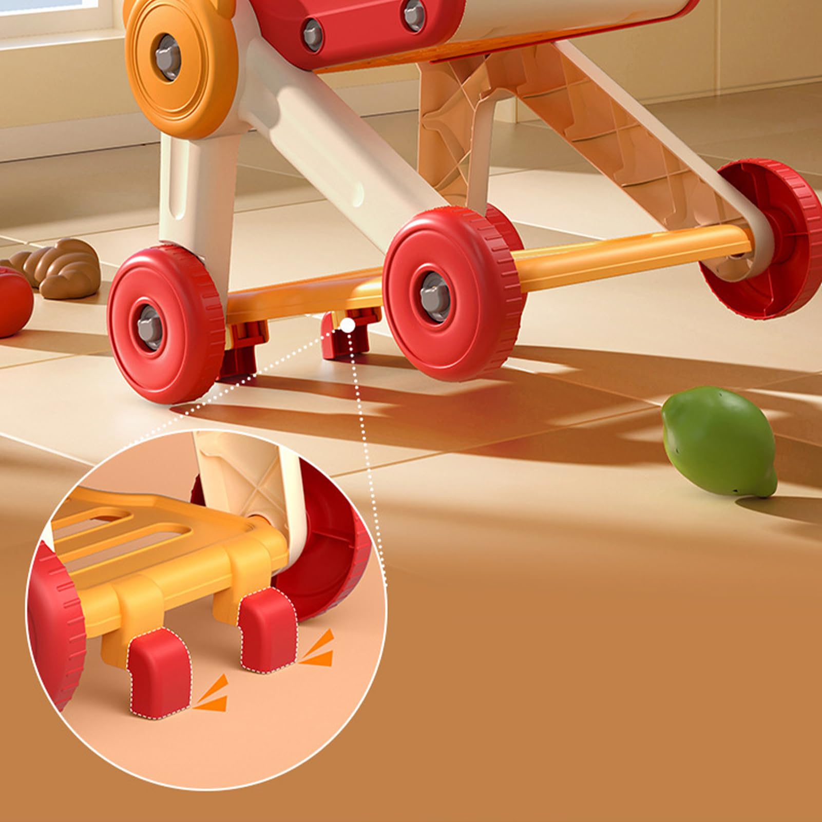 Carrito De Compras para Niños Frutas Y Verduras De Juguete para Juego De | Set De Carrito De Compras De Juguete Simbólico Juguetes Educativos +3 Años Regalo Cumpleaños Niños Niñas y Diversión