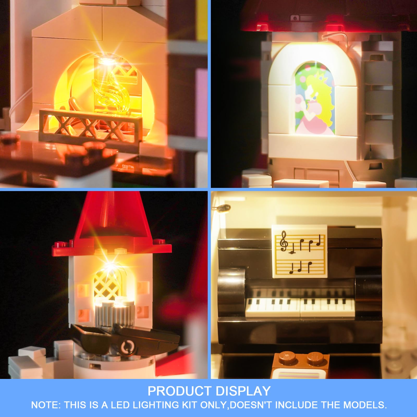 LocoLee Light Kit Compatible with Lego 71435 - No Model, Just Light Set, Cool White - Image 4