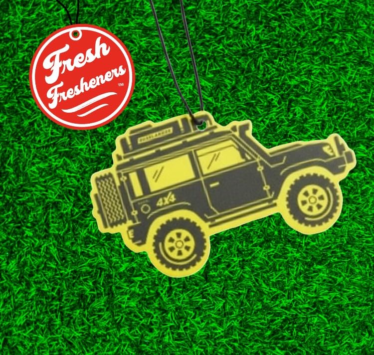 Image of Outdoor Adventure Car Air Freshener 4 Pack Scented With Premium Oils By Fresh Fresheners (Overland SUV)