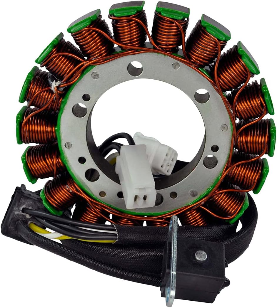RMSTATOR Replacement for Kit Stator + Improved Magneto Flywheel + Regulator Rectifier + Crankcase Cover Gasket Suzuki LTF 400 Eiger 2002-2007 | OEM Repl.# 32102-38F00 / 32102-38F01