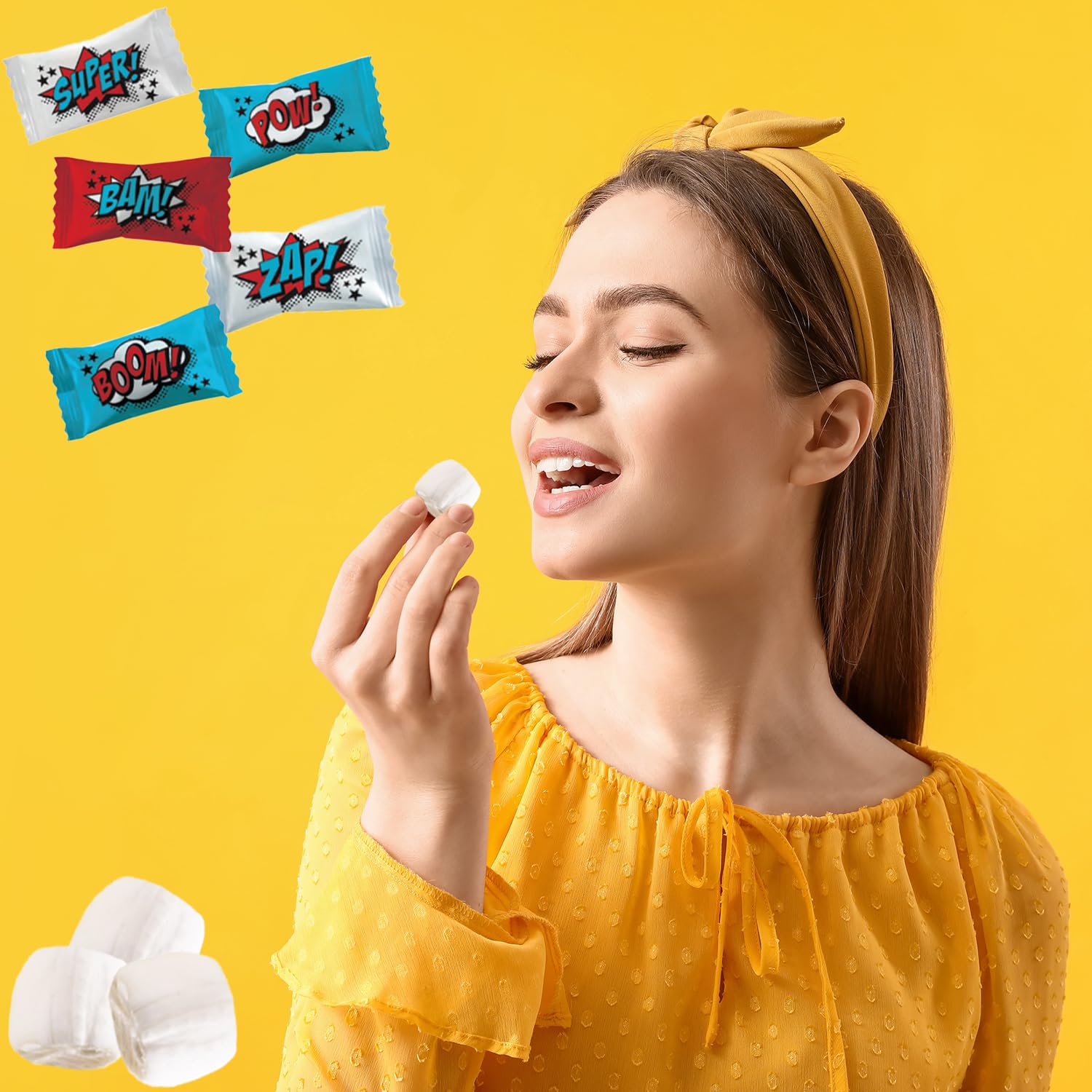 Fruidles Superhero Buttermints, Soft Fruity Candies, After Dinner Mints, Butter Mint Candy, Fat-Free, Kosher Certified, Individually Wrapped (275 Pieces)