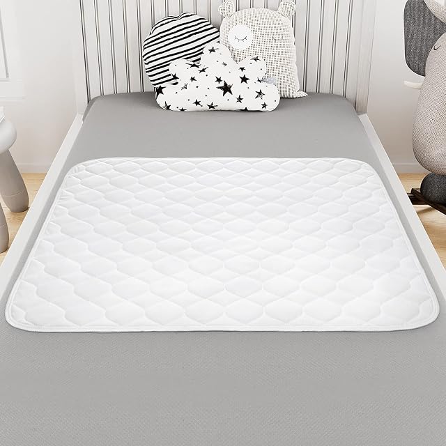 Potty training bed pads for waterproof protection (2 pack) | bed protector is Best for potty training and bed wetting toddlers & children. Absolute Lifesaver for your mattress & sheets | Lynmark kids