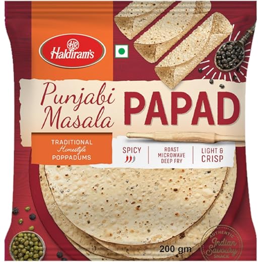 Haldirams Punjabi Masala Papad 200g