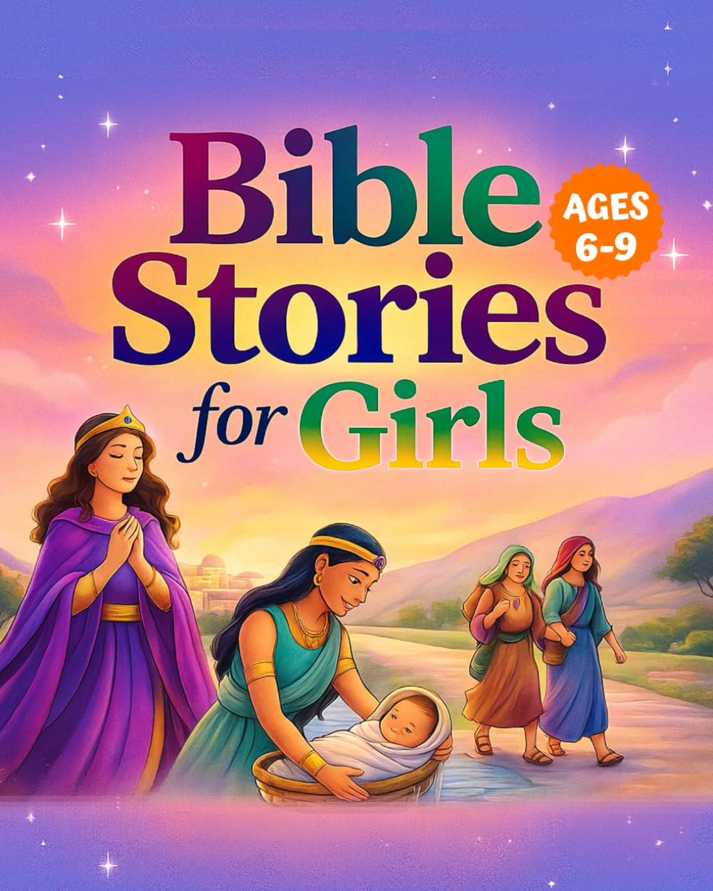 Bible Stories for Girls Ages 6-9: 40 Inspiring Stories of Bible Women, Coloring Pages, and Fun Bible Trivia. A Bible Study book to help Girls Build Faith, Courage, and Confidence in God.