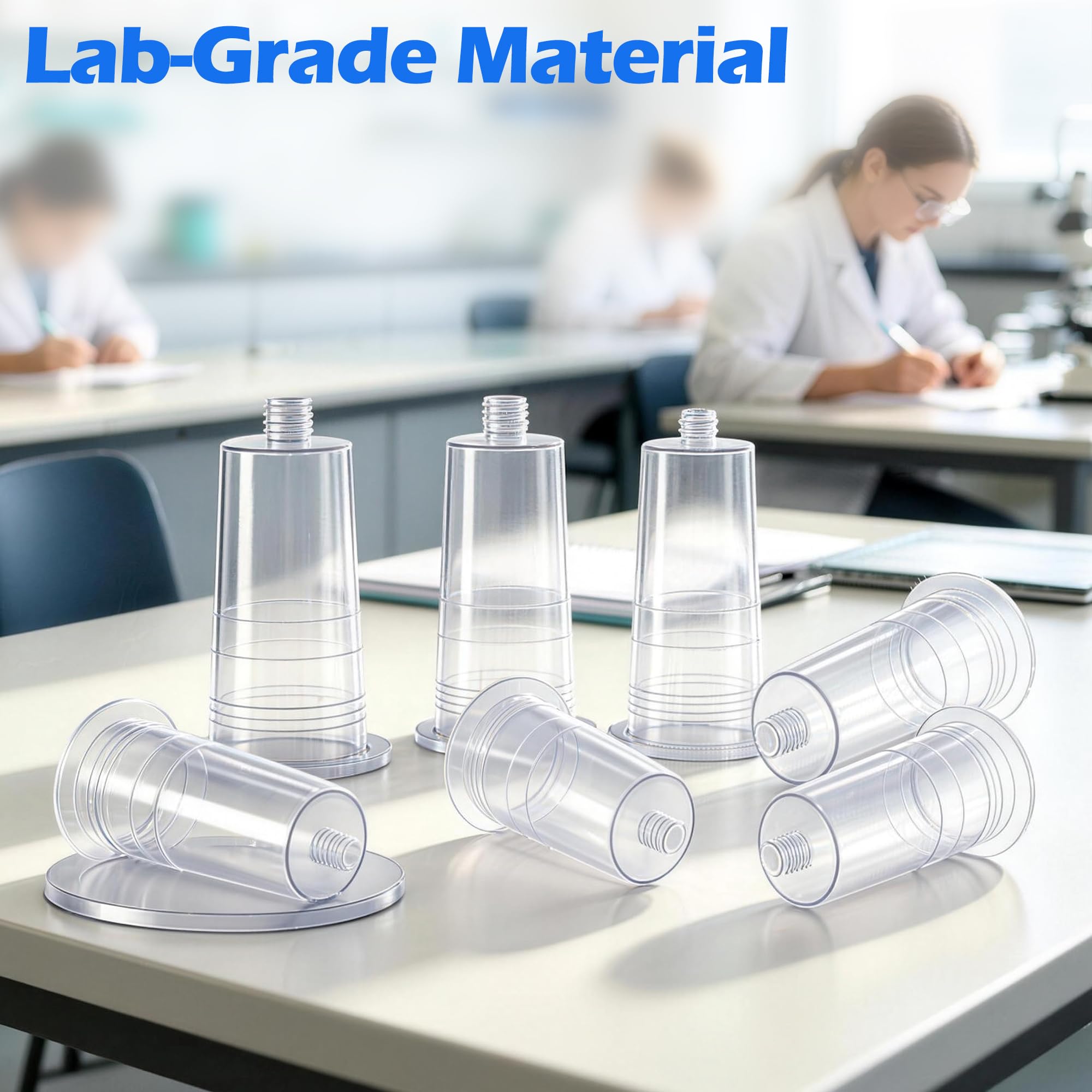 100 Pcs Disposable Needle Holder Transparent Connector Students Training Tools Universal Fit Needle Holders Vacutainer Blood Collection Tube Holder — Amazon image 4