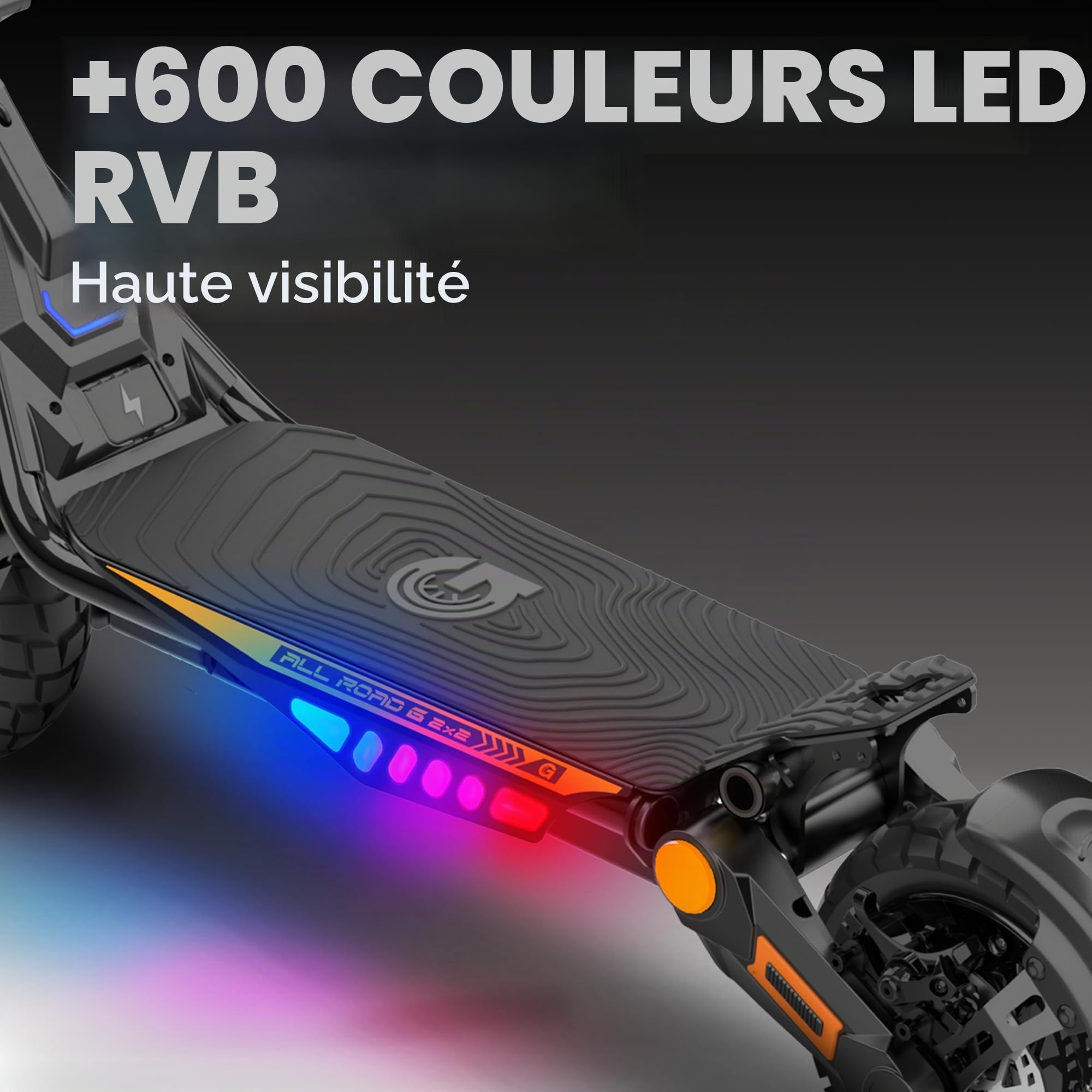 Trottinette Électrique Adulte UrbanGlide All Road 6 2X2 Autonomie Jusqu'a 80 km - Pneu Cross 10" Tubeless - Batterie 54V - Poids 30Kg
