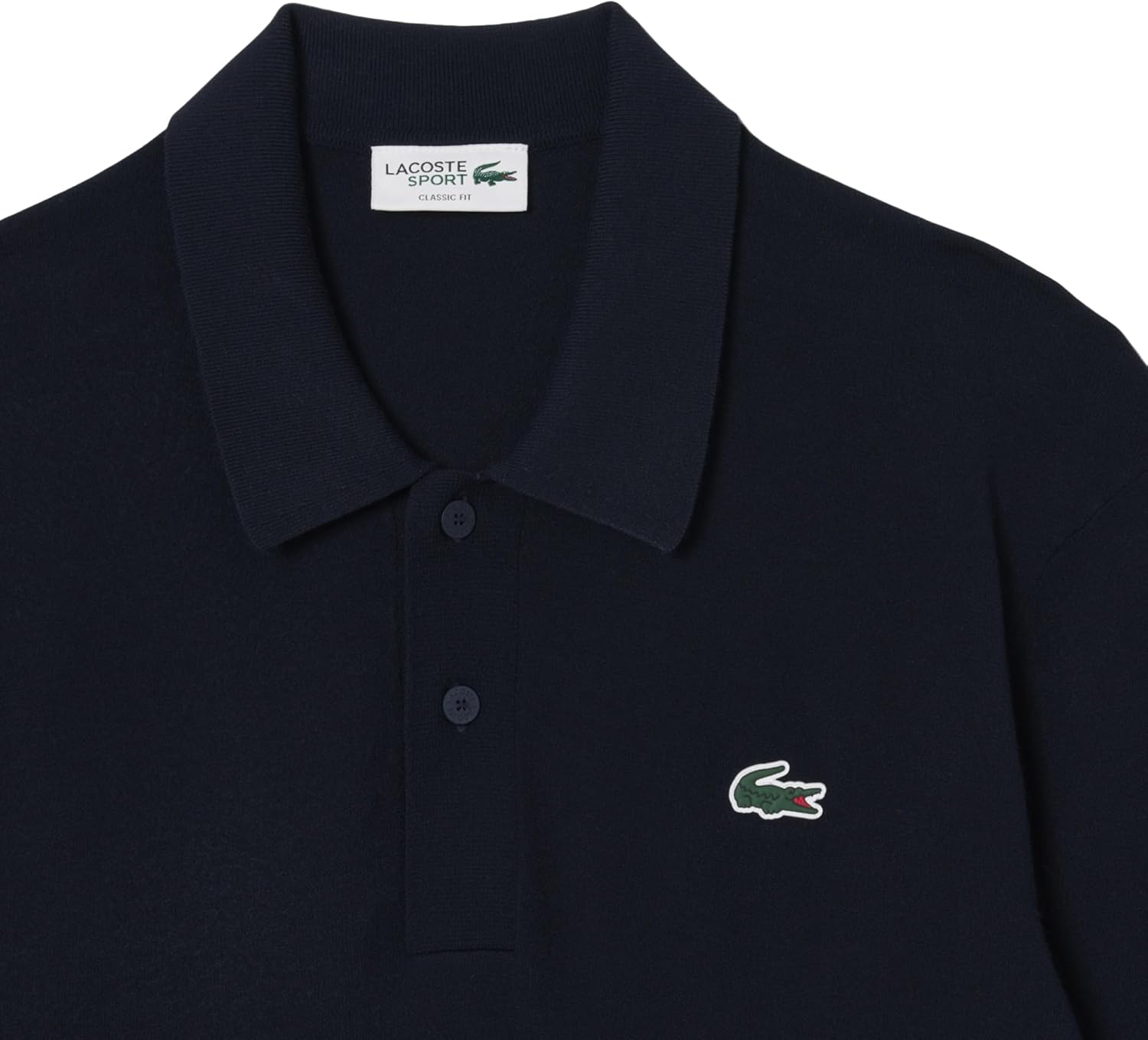 Lacoste Men's Polo Collar Stretch Golf Sweater