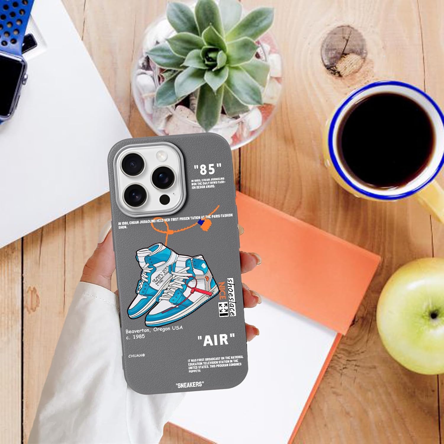 Cool Design Phone Case for iPhone 17 Pro Case for Boys Men Aesthetic Shockproof Basketball Sneaker Sports Designer Cases Compatible with iPhone 17 Pro - Image 5