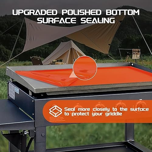 Miniatura 2 de Alfombrilla de silicona para parrilla de gas Blackstone de 36 pulgadas, resistente y reutilizable, adecuada para parrilla de barbacoa al aire libre,