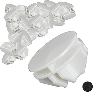 Relaxdays Łączniki do systemu regałów wtykowych, zestaw 40 sztuk, łączniki regału wtykowego, zamienne, stabilne, tworzywo sztuczne, białe standardowe