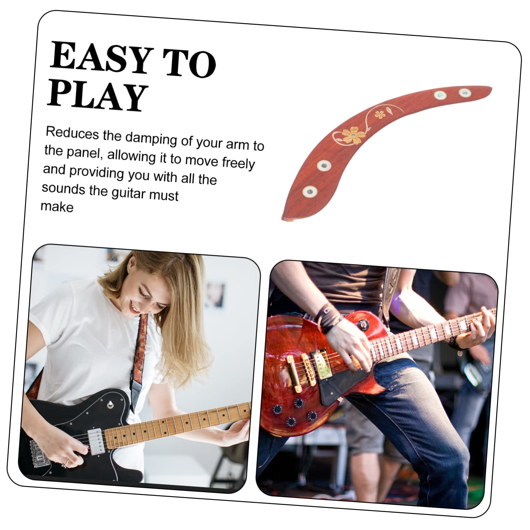 Toyvian 3 Pièces Accoudoir De Guitare Pièce De Guitare Pratique Pièces De Accessoire De Protection De Main Courante De Support De Micros s