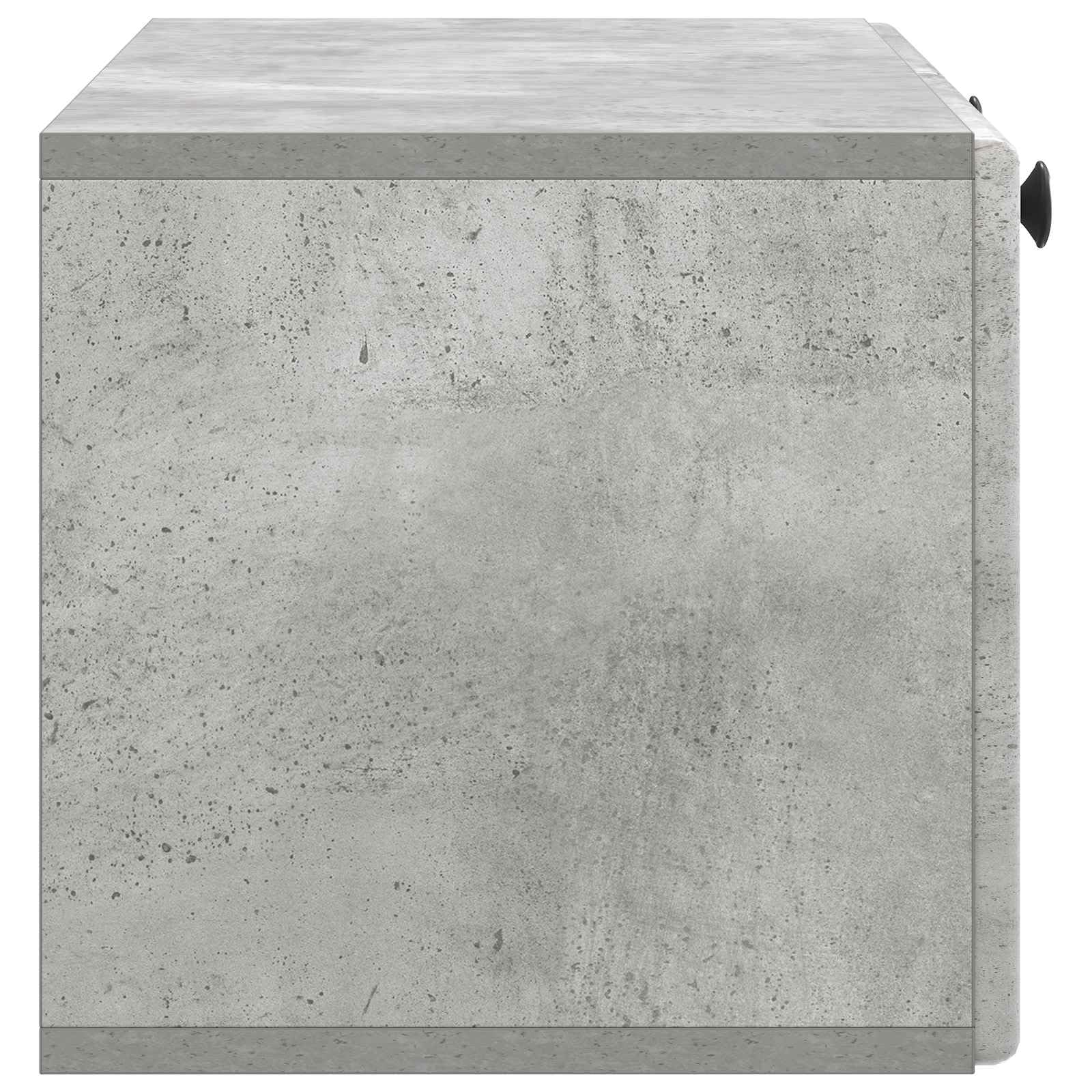 Mobile basso da parete per TV, 78,5 x 31 x 30 cm, grigio cemento
