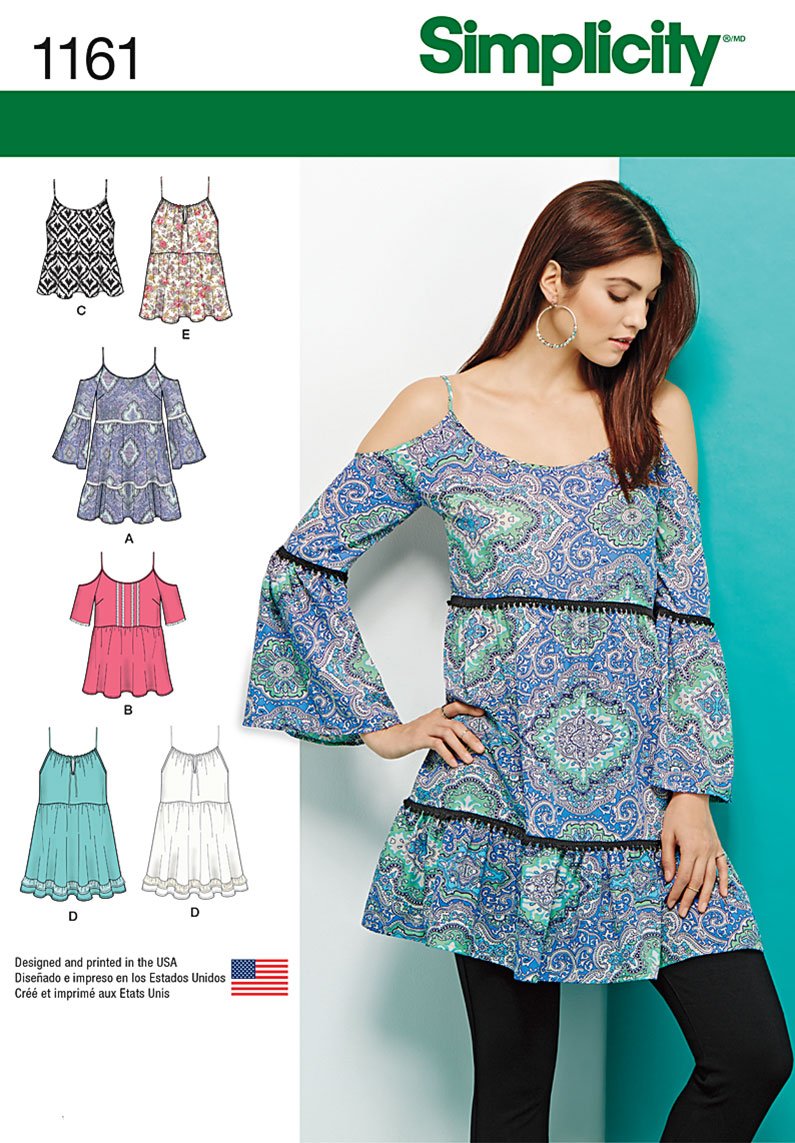 Patron Simplicity 1161 pour coudre votre mini robe d'été légère