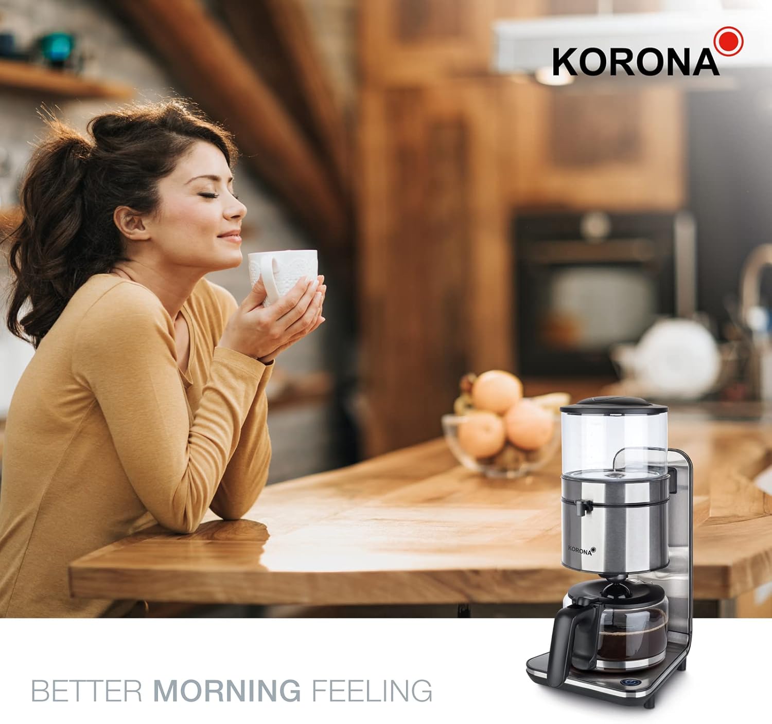 Korona 10295 Macchina da caffè | Acciaio inossidabile | Preparazione a rondanza Korona 10295 Macchina da caffè | Acciaio inossidabile | Preparazione a rondanza