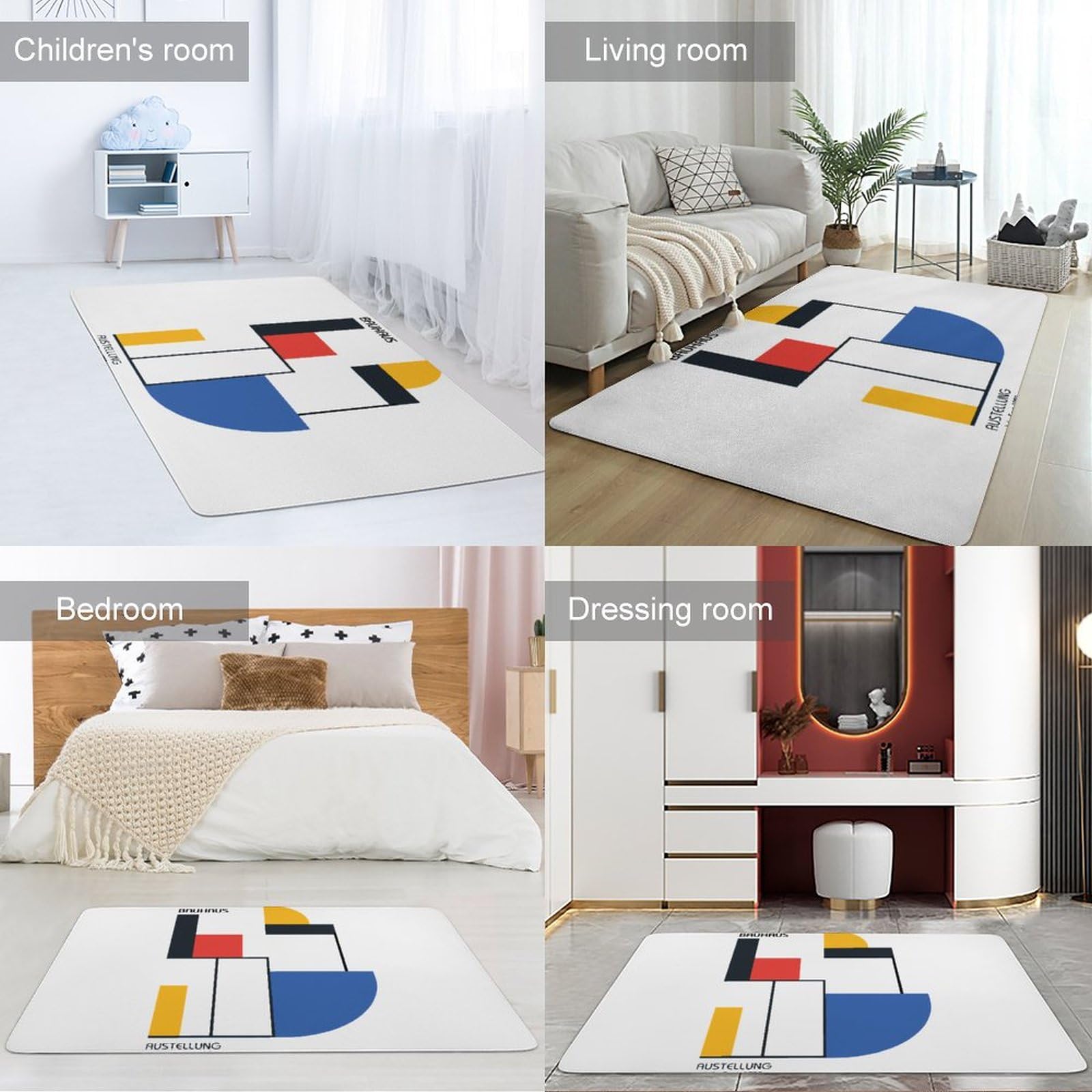 Amazon | カーペット バウハウス ポスター ミニマリスト 抽象 幾何学