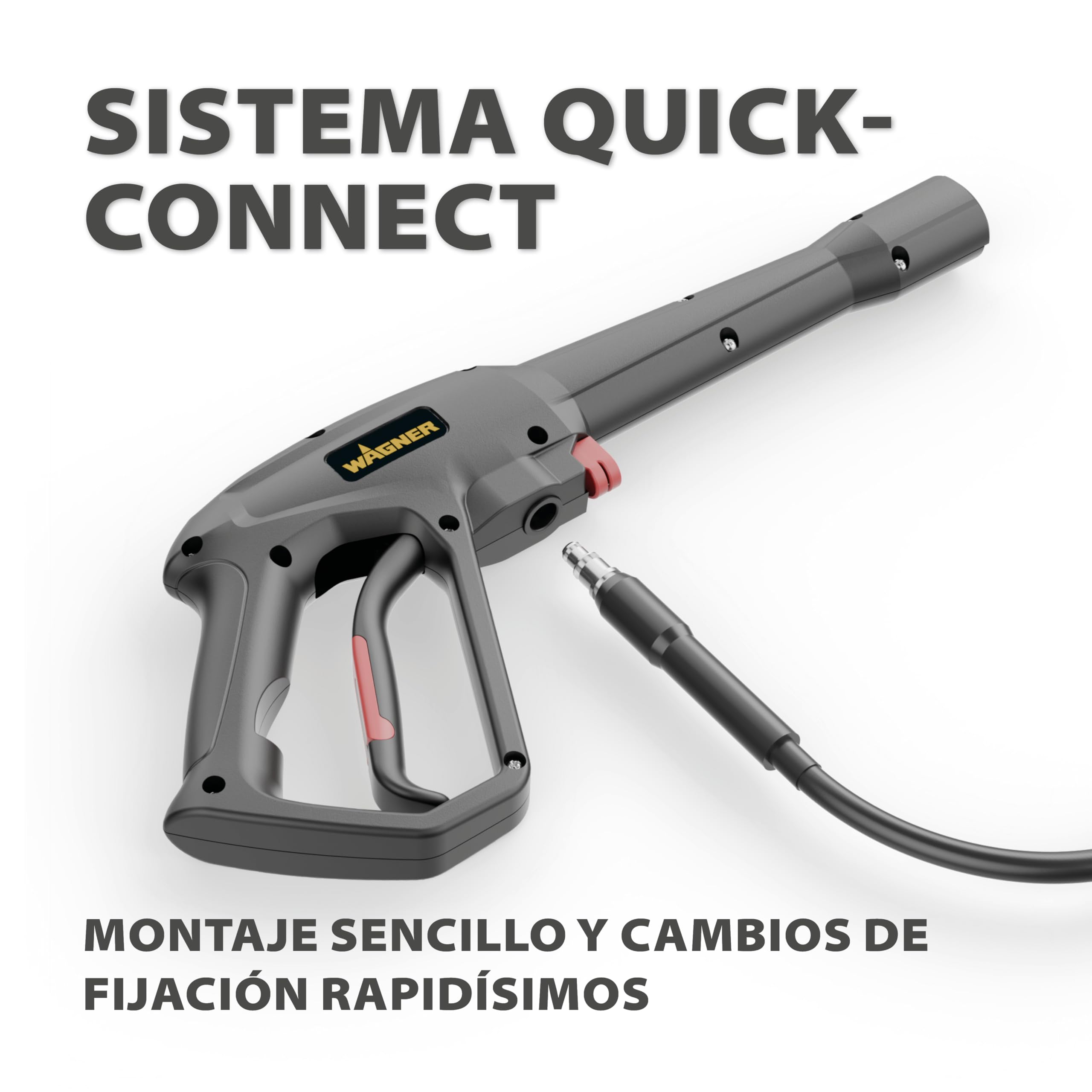 WAGNER AQUASTORM Premium - Hidrolimpiadora de Alto Rendimiento para Resultados Profesionales y tareas exigentes, Incluye Boquilla estándar, Turbo y espumante