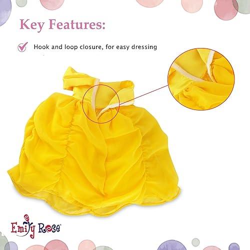 Miniatura 7 de Vestido de baile estilo princesa con abalorios y guantes elegantes que hacen juego, para muñecas de 18 pulgadas American Girl