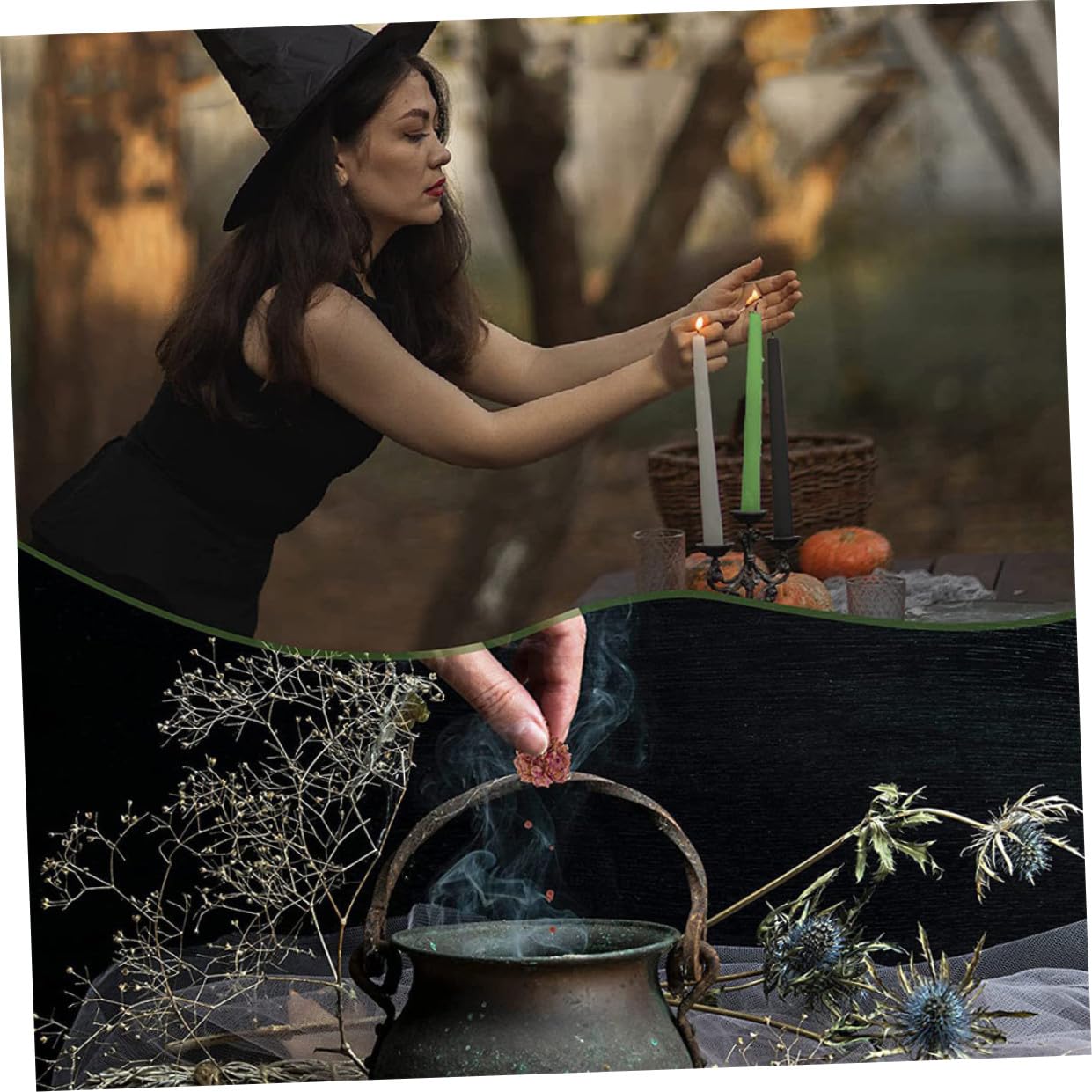 Juego de Velas Aromáticas para Brujería, 1 Set, para Rituales