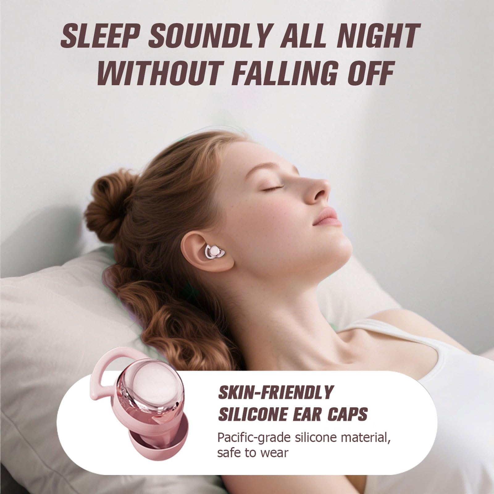 Yihou Mini auriculares invisibles para dormir, inalámbricos, Bluetooth, cómodos, para dormir de lado, pequeños, pequeños, discretos, para trabajo, para canales auditivos pequeños, mujeres