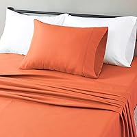 Vista 26 de Yaxa Basics - Juego de sábanas de microfibra ligeras súper suaves y libres de arrugas y transpirables de 3 piezas con bolsillos de 14 pulgadas