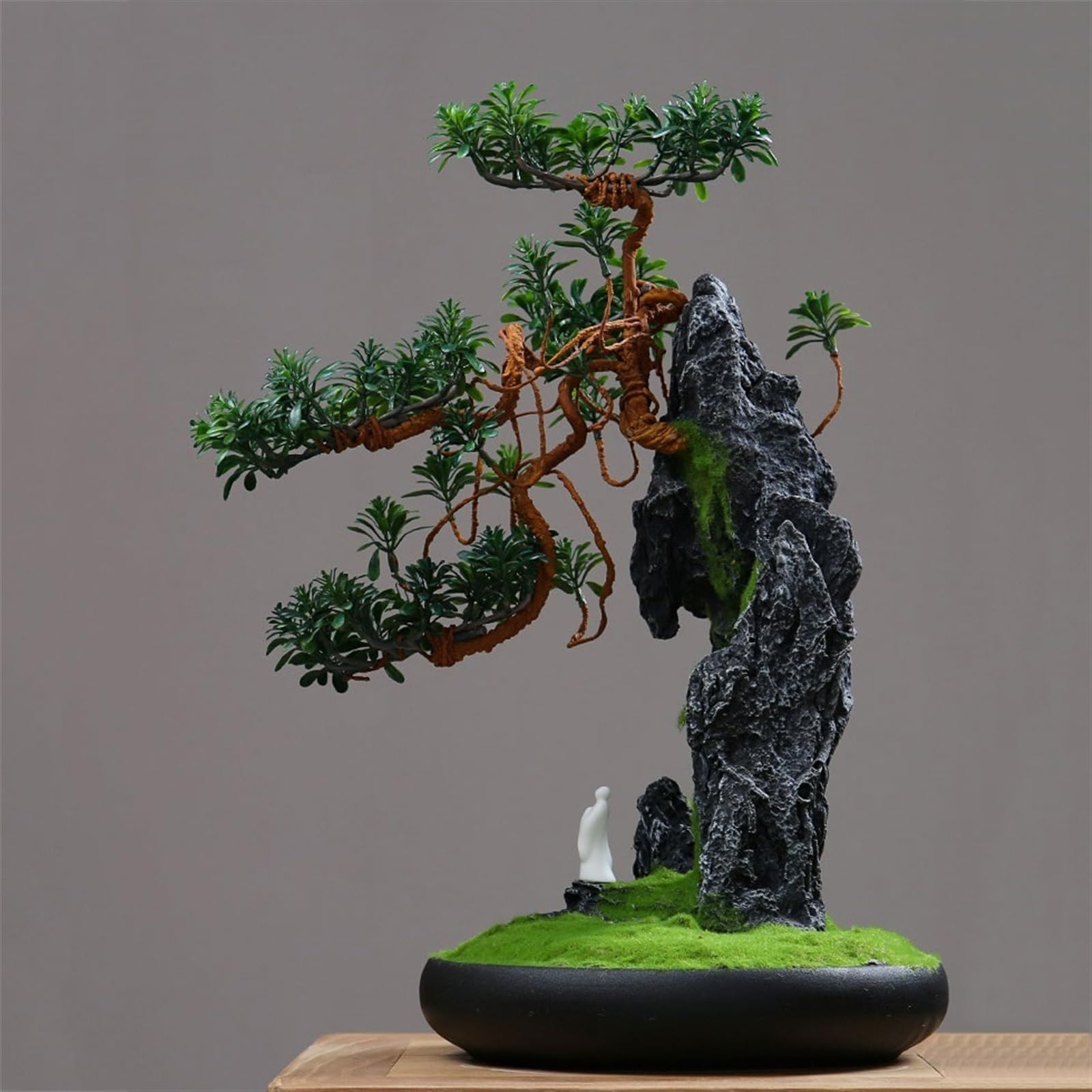 Sztuczne Bonsai Do Salonu, Dekoracyjne Rośliny, Symulacja Biurka Feng Shui, Zielone Bonsai Wysokiej Jakości Dekoracja Wnętrz, Symulacja Drzewa, Sztuczne Rośliny, Dekoracj,