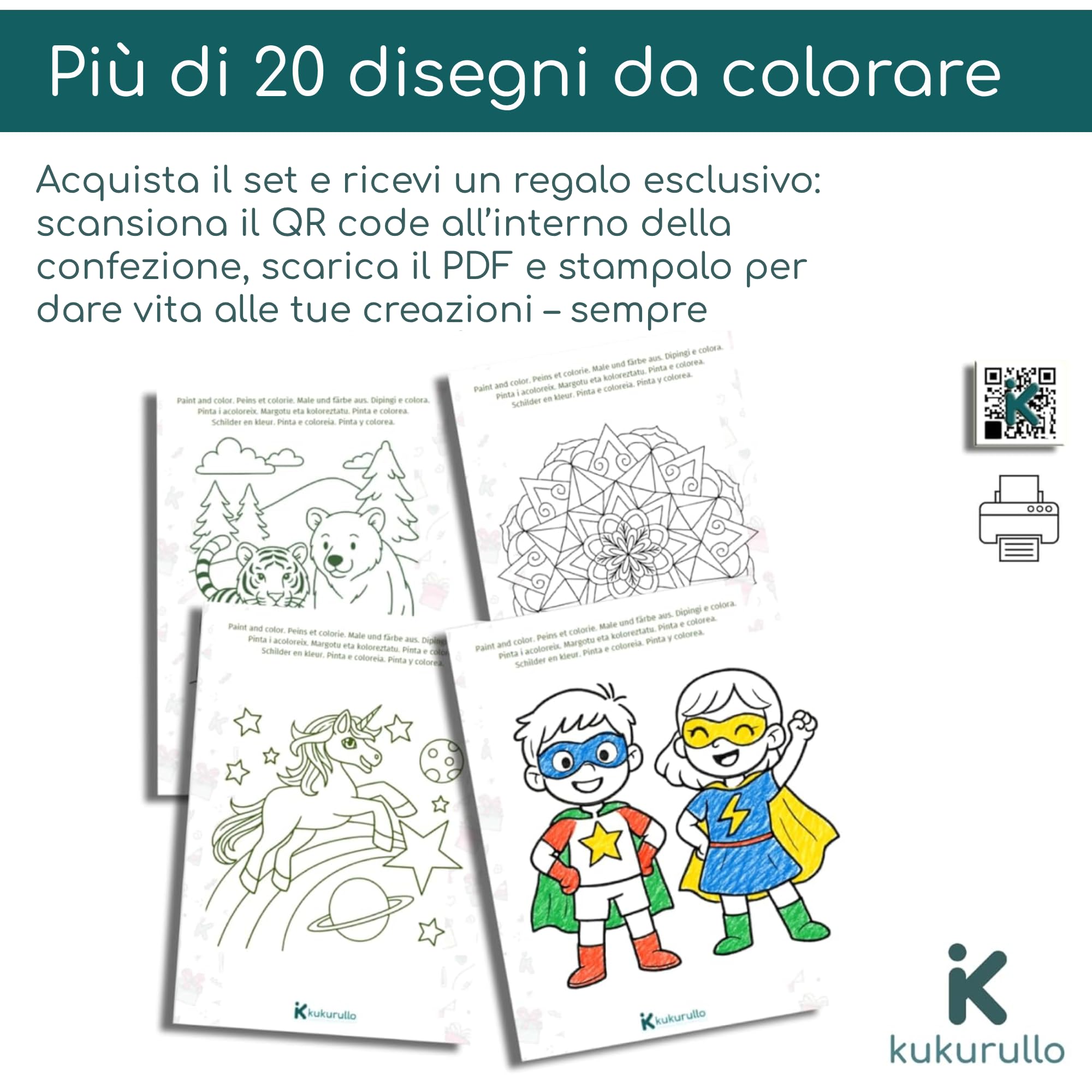 Gadget compleanno bambini - Set di 25 scatole di pastelli a cera colorati - Regalini fine festa per bambini - 6 pastelli per scatola - Perfetti per compleanni e bustine regalo
