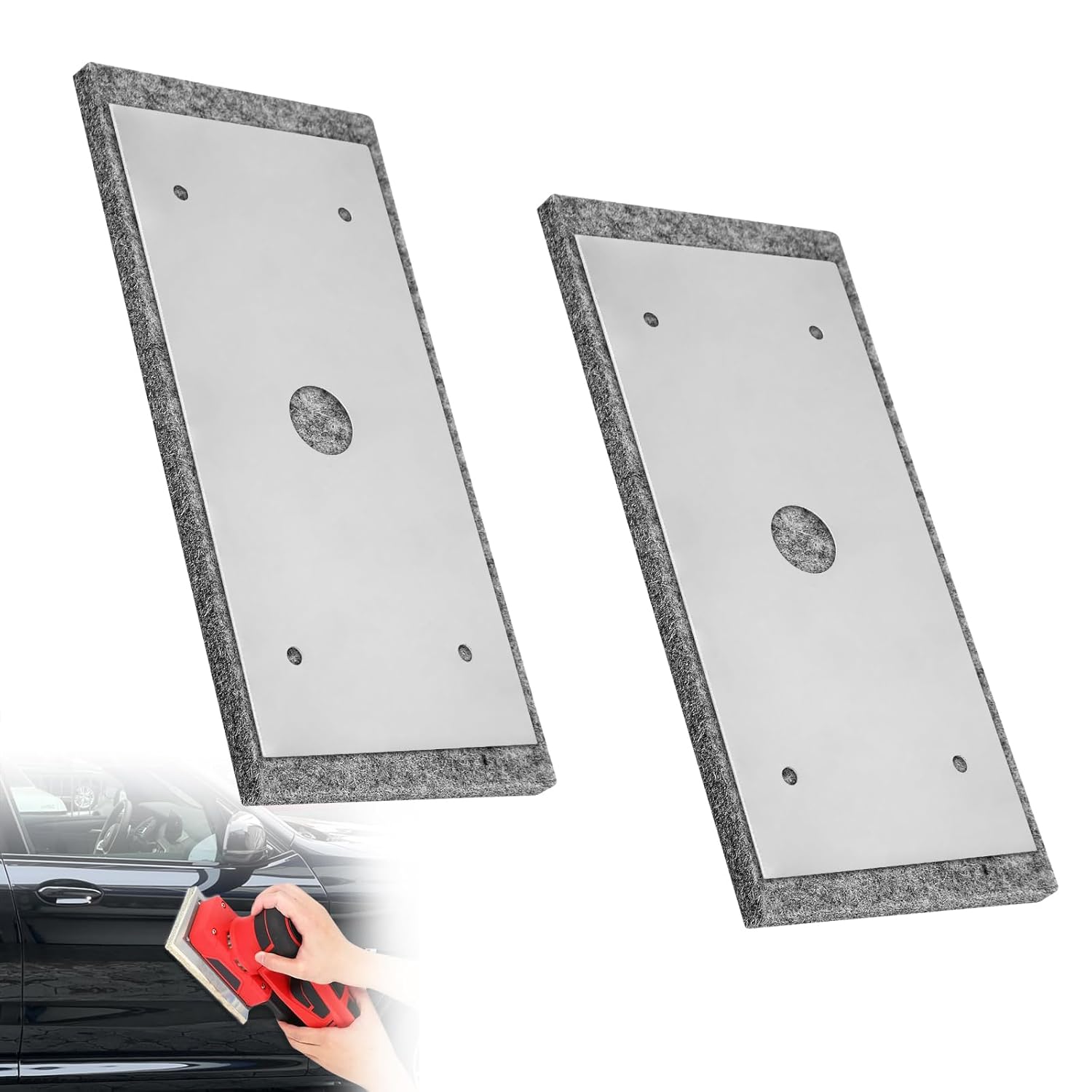 2 Pack 846456 Sander Backing Plate (Felt W/Metal Plate) for Porter Cable 505-Bdk, 505, 505H, 8050, 8505, 205, 4485