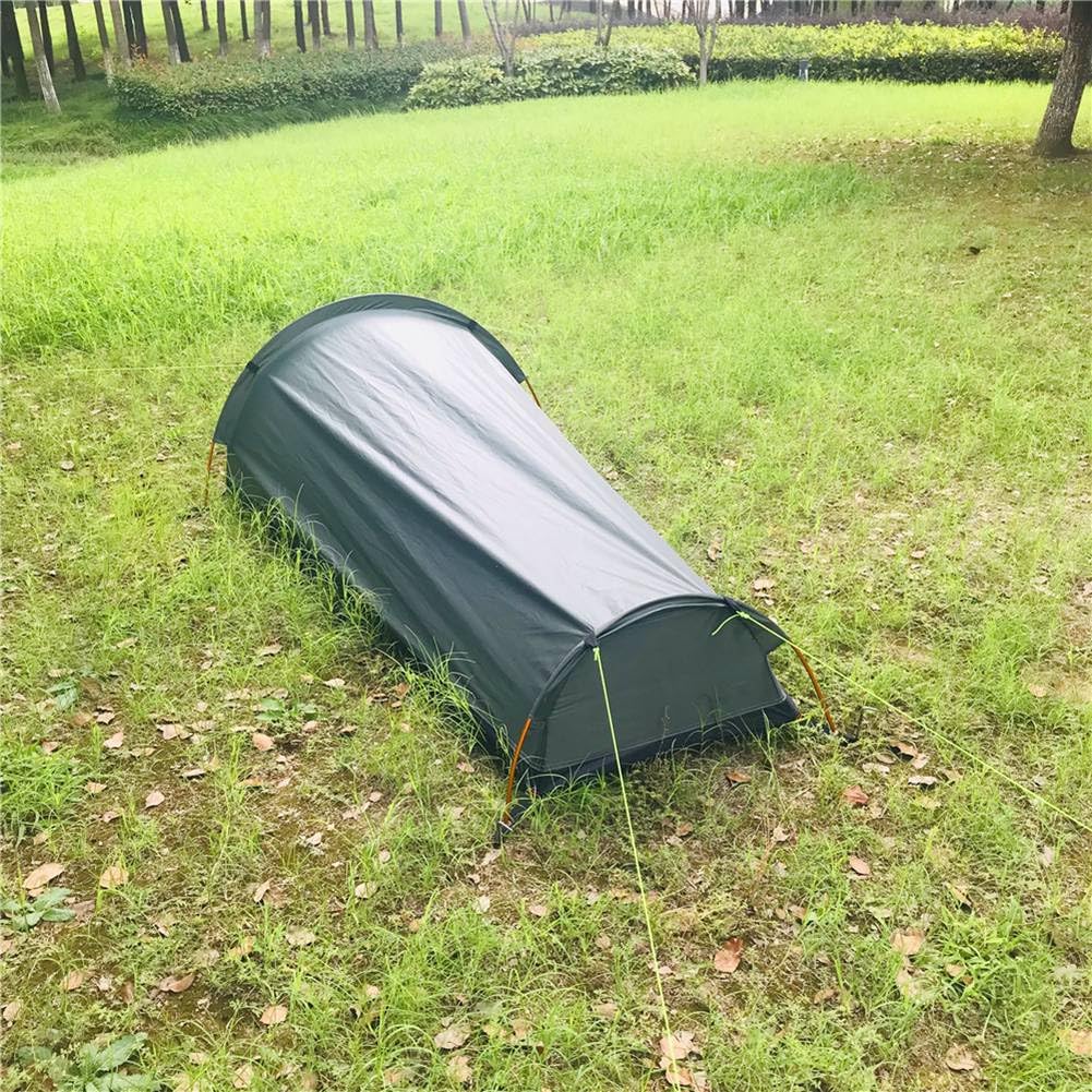 Urltra-lekki sprzęt outdoorowy dziki kemping śpiwór namiot jednoosobowy turystyka kemping plecak namiot wodoodporny, A