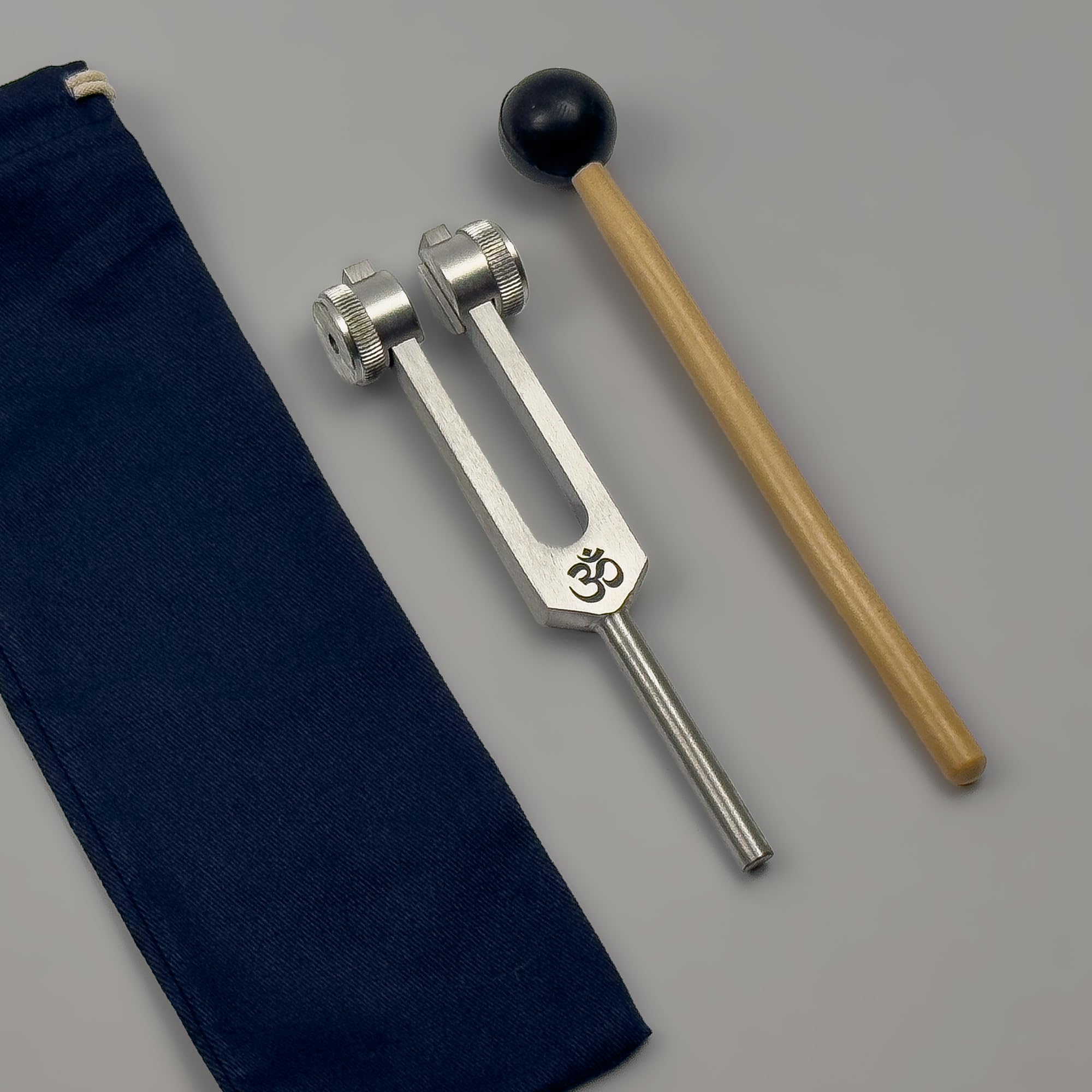 432 Hz gewichtete Stimmgabel - Musikalische Tonhöhe der Natur - Höhere Oktave mit kürzerer Resonanz aber erhöhter Stärke und Amplitude - Liebesfrequenz 432 Hz - Biofeld-Harmonisierung - Silber