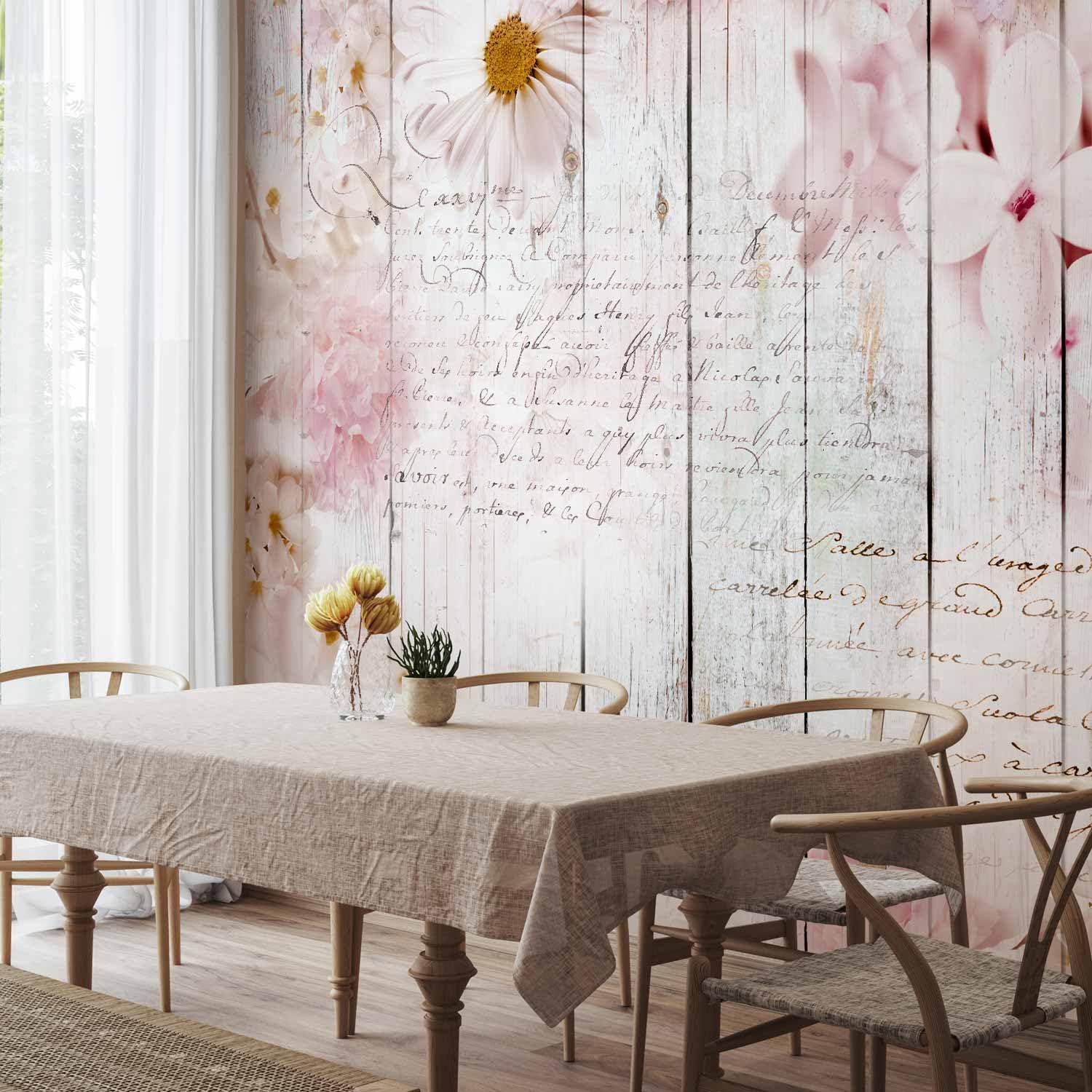 murando - Fototapete Vlies Blumen, 450x315 cm, Schlafzimmer, Wohnzimmer | Full HD Druck, 3D-Effekt, lichtbeständige Farben, ideal fürs Wohn- oder Schlafzimmer, schnelle Montage, lichtbeständig, edel