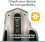 Logitech USB Unifying Receiver, 2.4 GHz Wireless Technology, USB Plug Compatible with All Logitech Unifying Devices Like Wireless Mouse and Keyboard, PC/Mac/Laptop - Black
