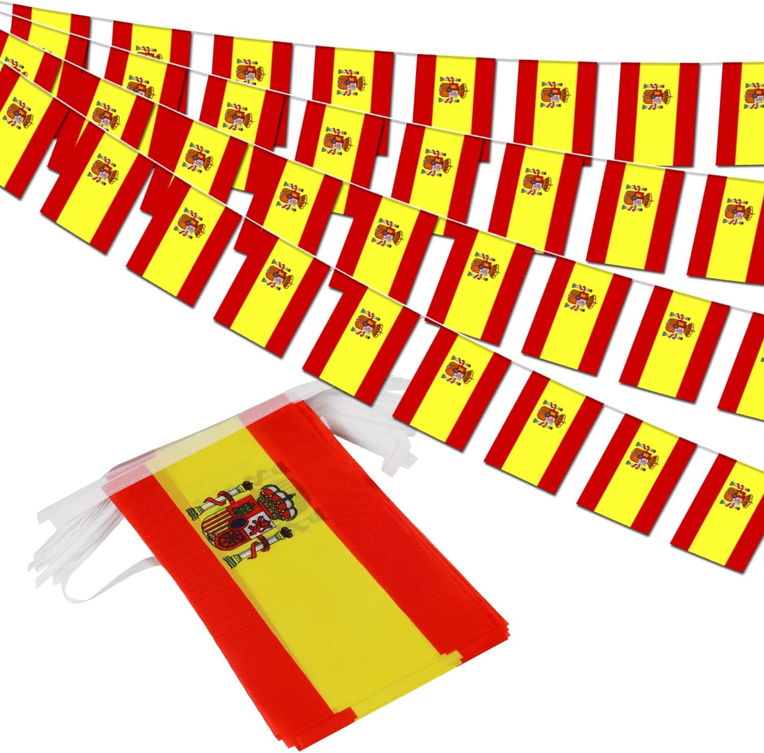 Amazon.com : Spain String Flag Pennant Banner - 38 Flags, 42 Feet Small ...