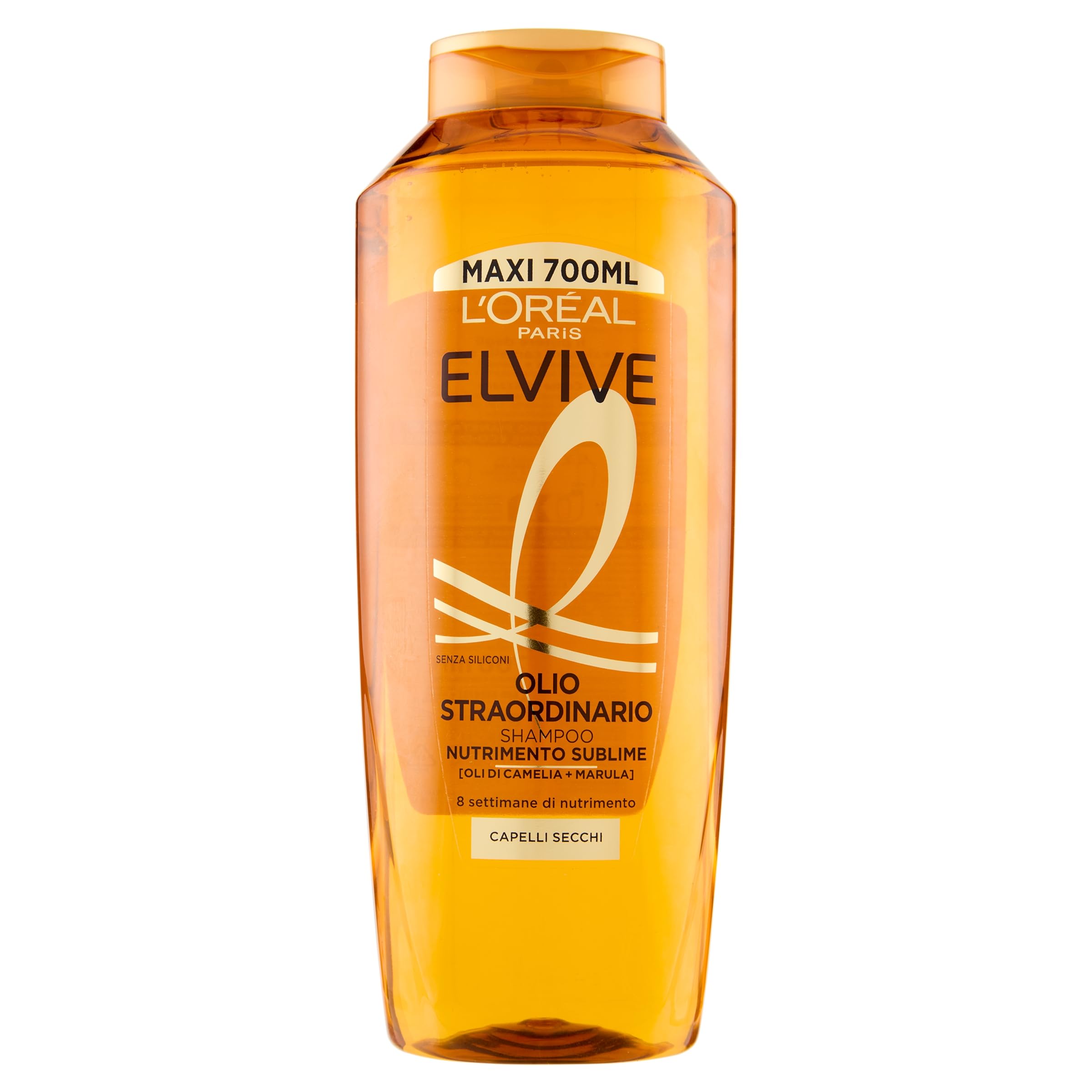  L'Oréal Paris Elvive Nourishing Shampoo per Capelli Secchi e Lucidi, Reconstituiti e Nutriti con Oli Preciosi di Cecili