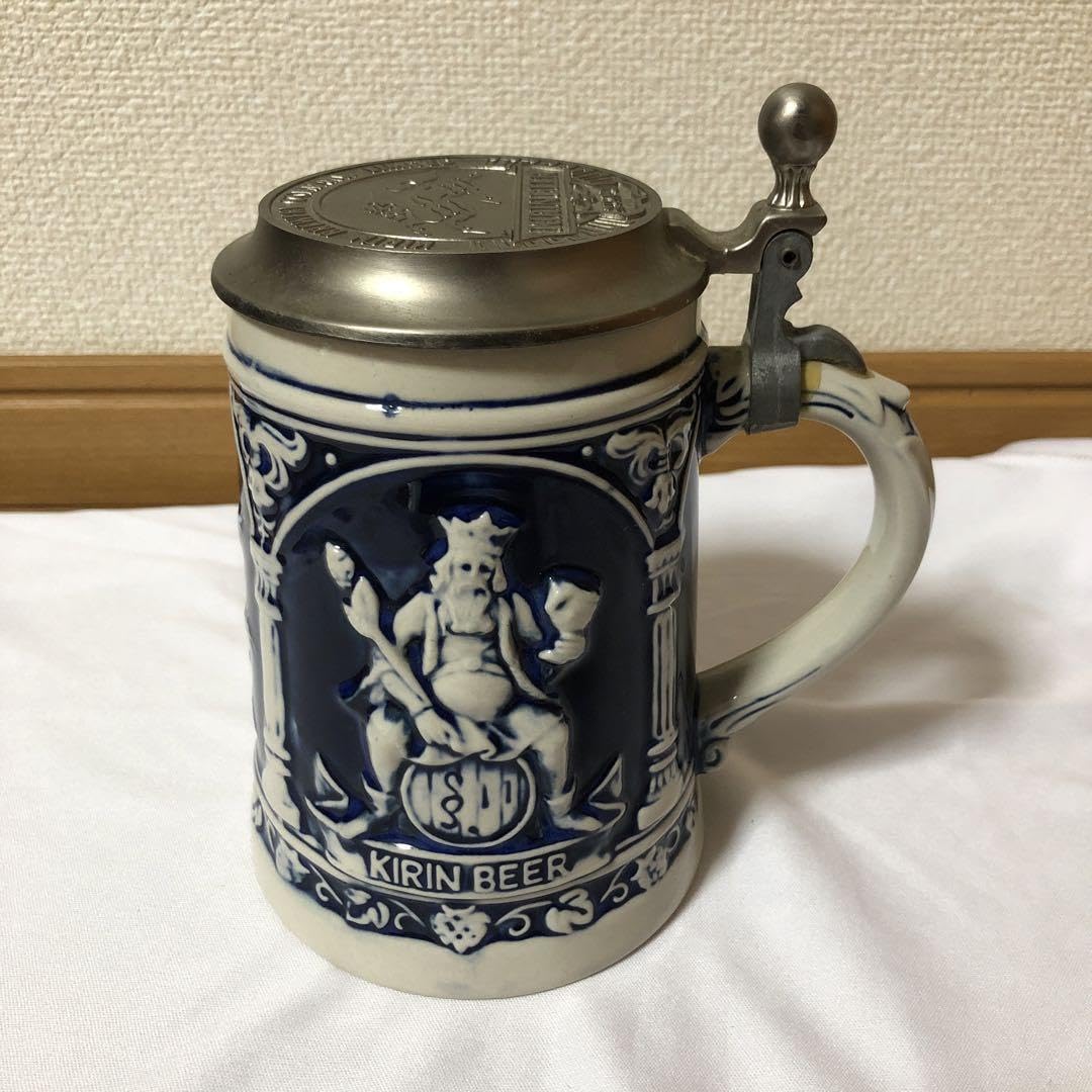 ドイツ製蓋つきビアジョッキ Amazon.co.jp: 蓋付きビールジョッキピューター蓋付きタンカード