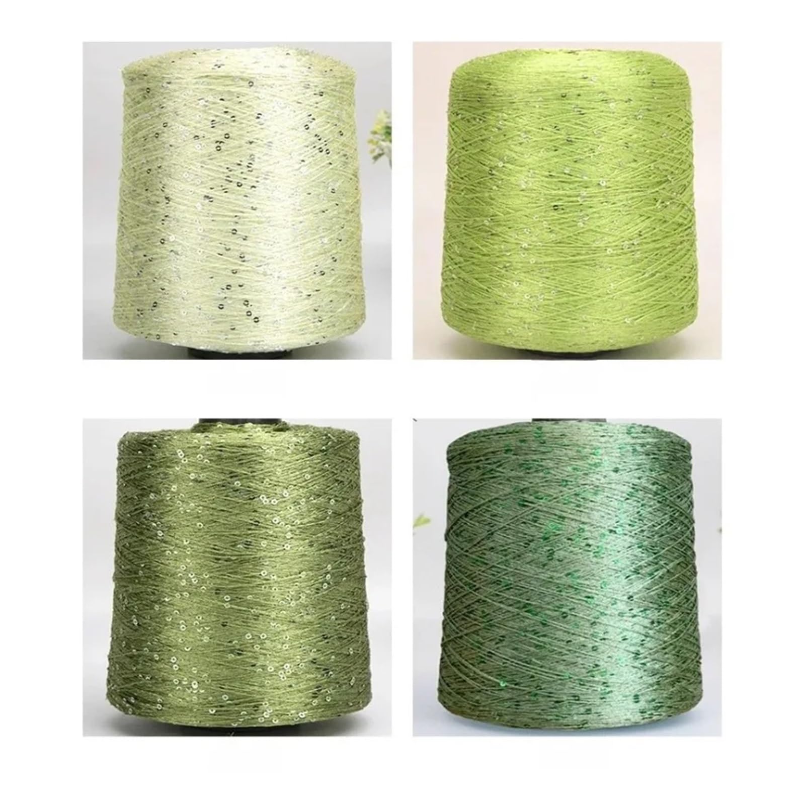 Filato Fantasia Glitterato Paillettes Filato perlato colorato Confezione da 500 g Sciarpe fai te Maglioni Articoli tessuti a mano(Color 8)
