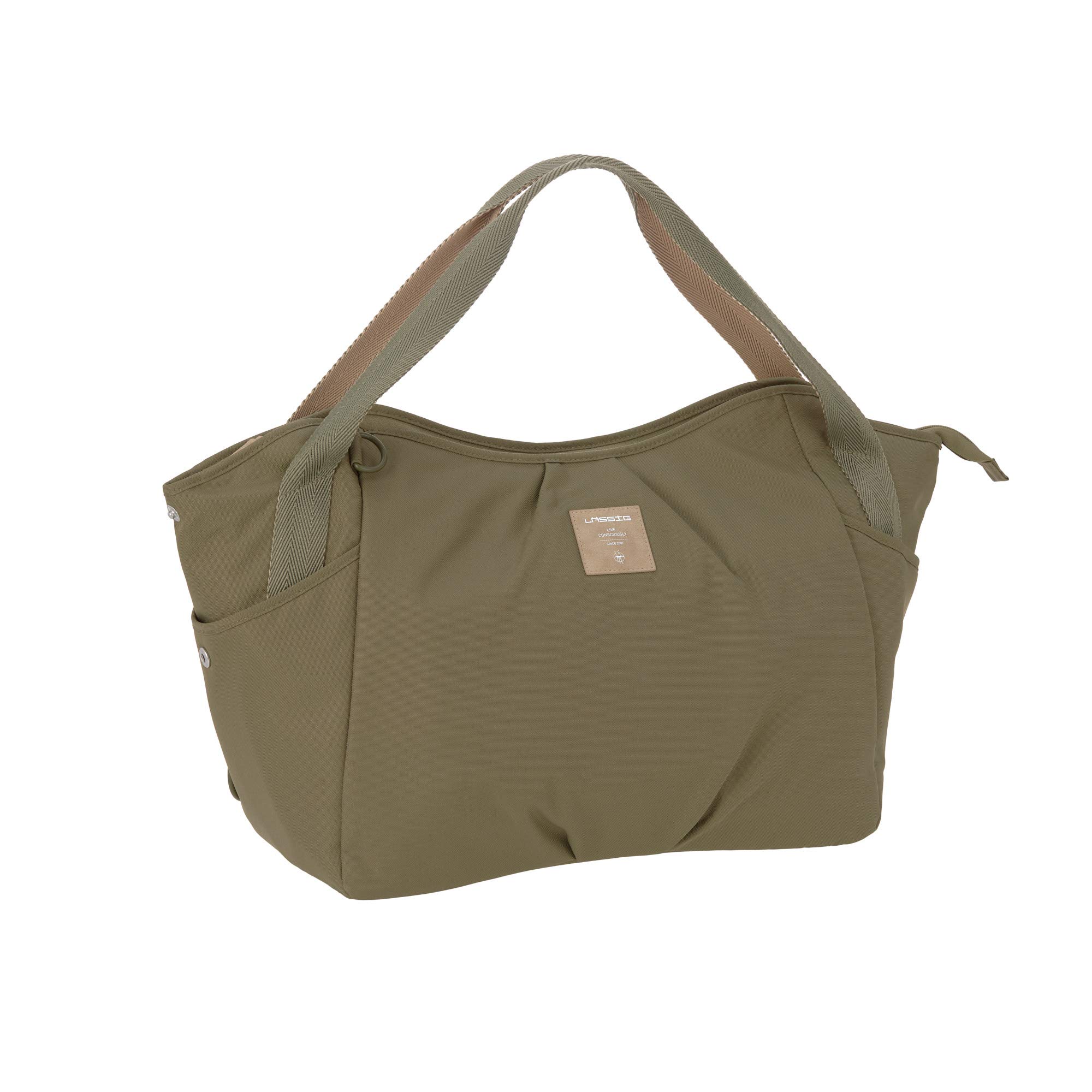 LÄSSIG Sac à Dos Sac à Langer/Green Label Twin Bag Triangle Olive