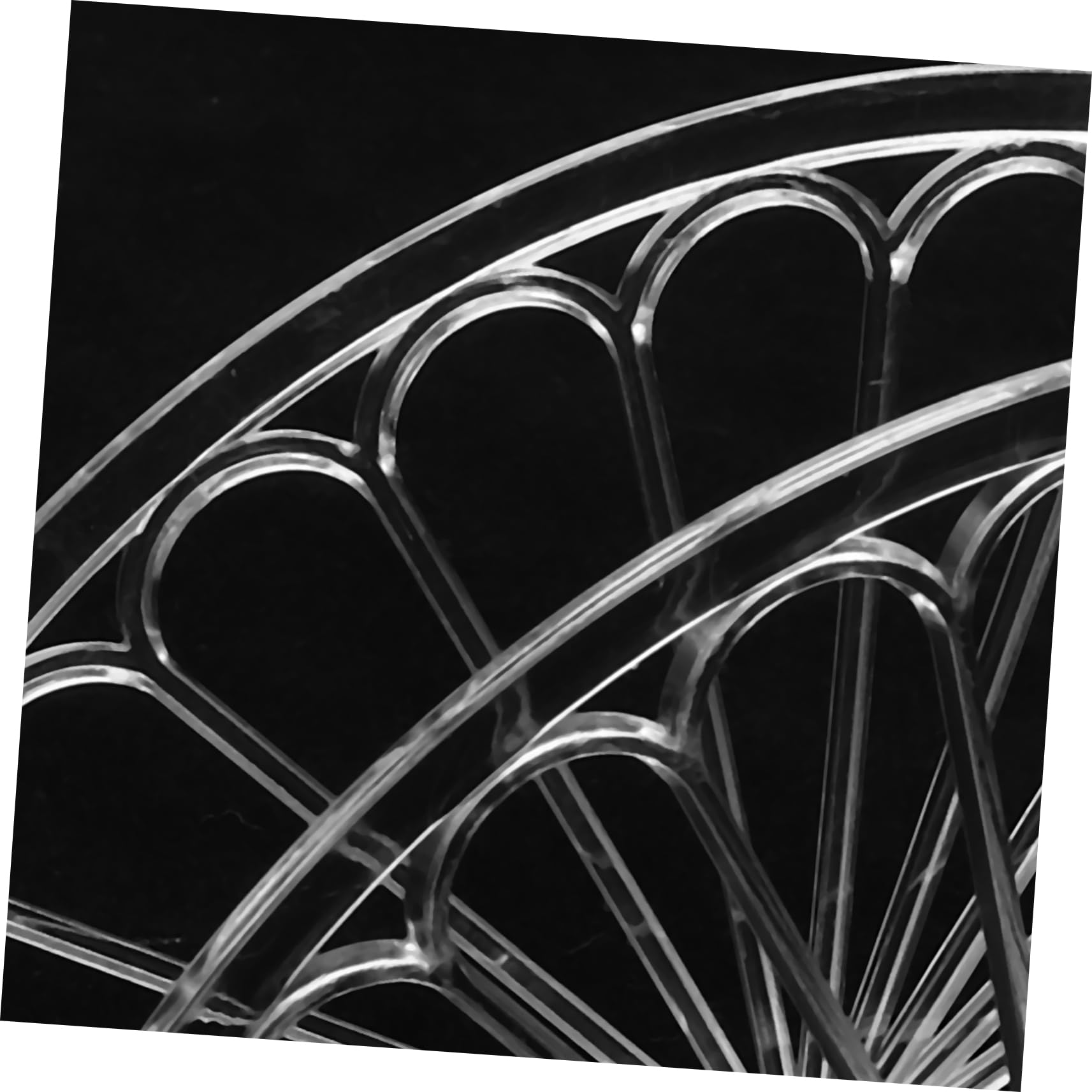 Hemobllo Servilletero de Ps Diseño Creativo y Acabado Fino Semicircular Transparente 6 Piezas para Decoración de Mesa en Cenas y Habitaciones
