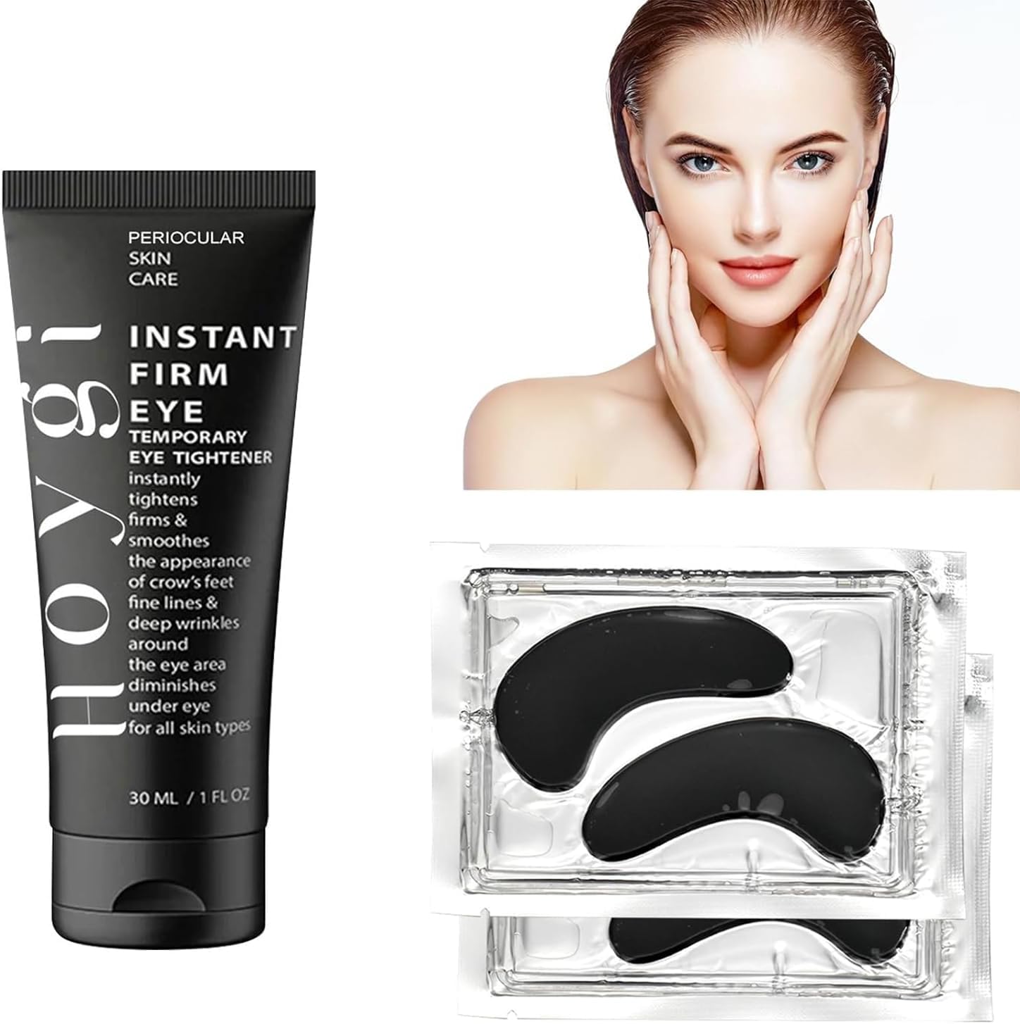 Instant Firm Eye Tightener, oogcrème tegen donkere kringen, instant anti-aging firm eye temporary, oogcrème tegen donkere kringen en zwellingen voor alle huid (1 stuk)