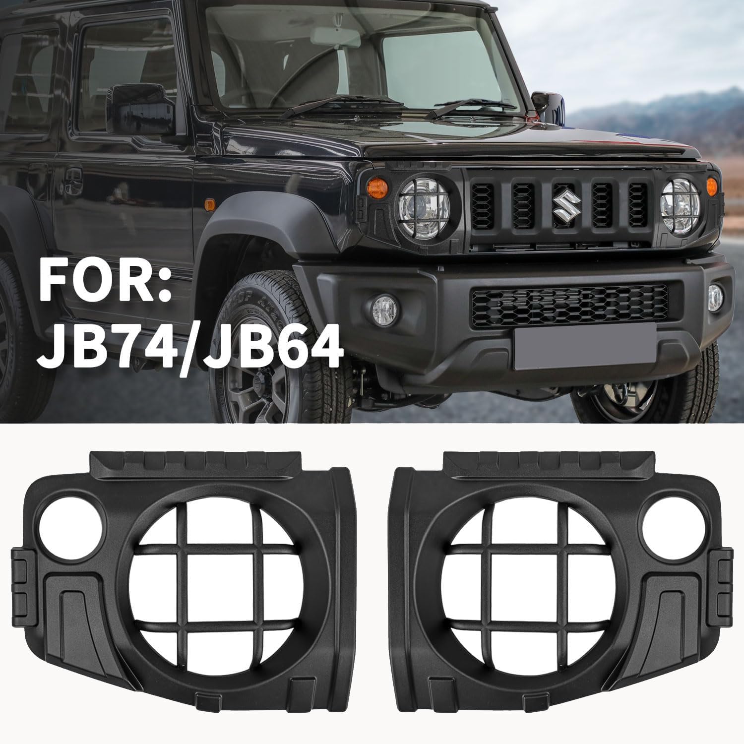 Archaic Osłona reflektora Suzuki Jimny JB64 Jimny Sierra JB74 2018-2024 Osłona reflektora, Jimny gl Osłona reflektora Osłona reflektora Osłona grilla Ochrona Części Zewnętrzne Akcesoria