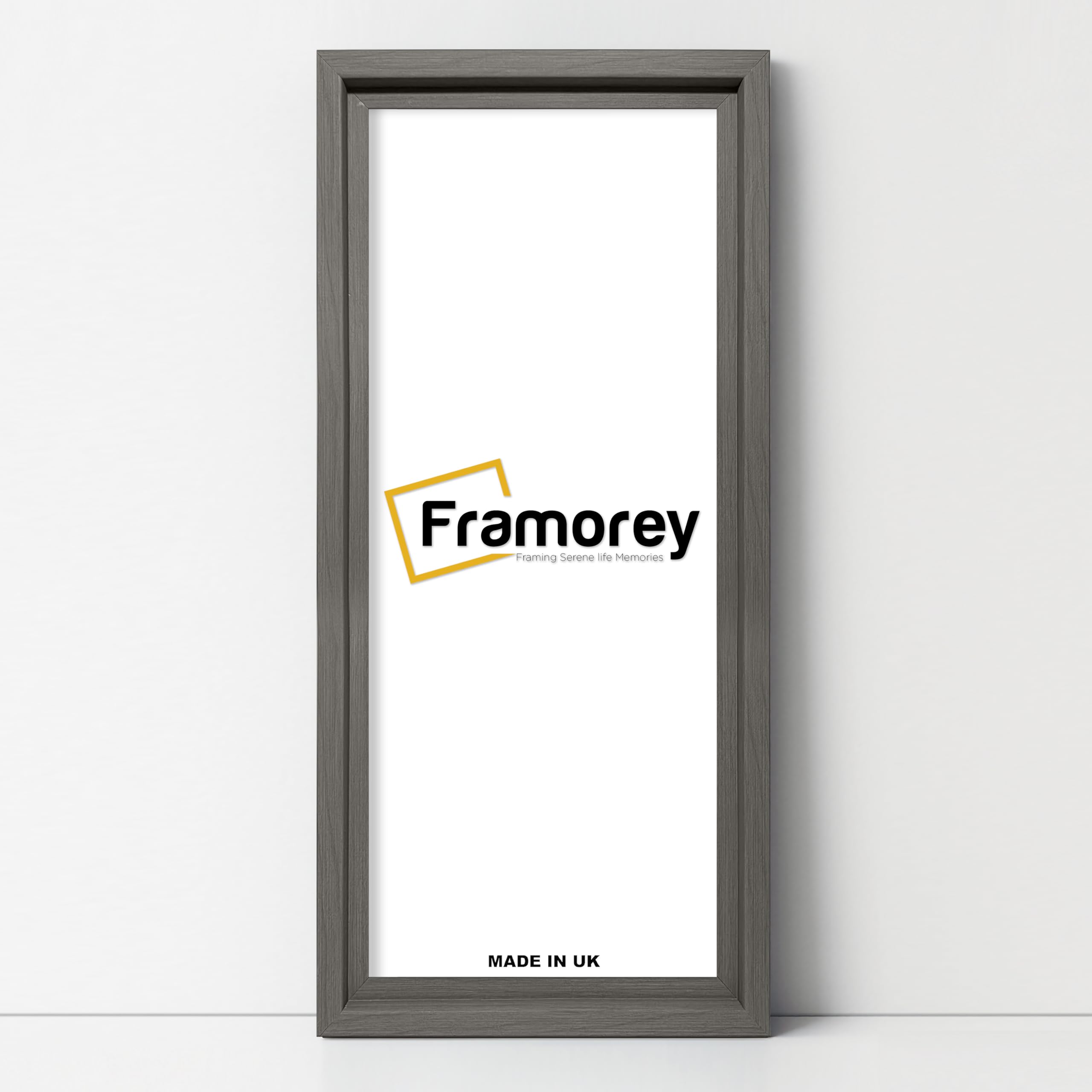 Framorey Framing Serene Life Memories Grey Framorey Panoramic Style Photo Frame, 17X9 Inch Size Picture Frame, Home Decor Frames, Oslo Style Wall Art Hanging Frames