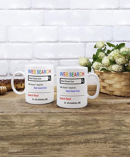 Vista 4 de SpreadPassion Taza personalizada del doctor, taza del mejor doctor, taza personalizada del médico, regalo para el doctor, regalo de agradecimiento