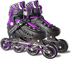 Patins Adulto Inline ABEC-9 - Freestyle Urban para Performance Profissional, Rodas de PU 84mm com Dureza 85A