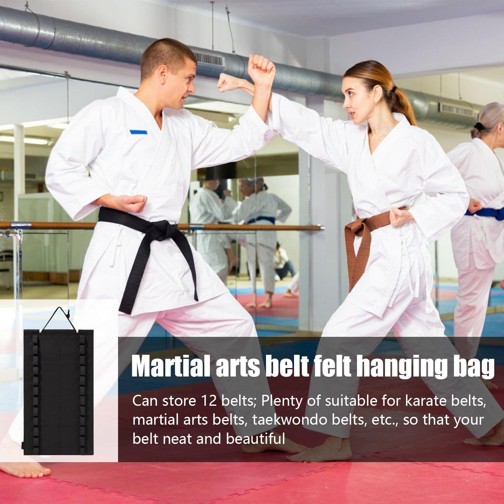 Espositore per cinture da karate, espositore per cinture da Taekwondo, scaffale per cinture 12/24 montato a parete, organizzatore per cinture per arti marziali per bambini adulti Judo, studenti