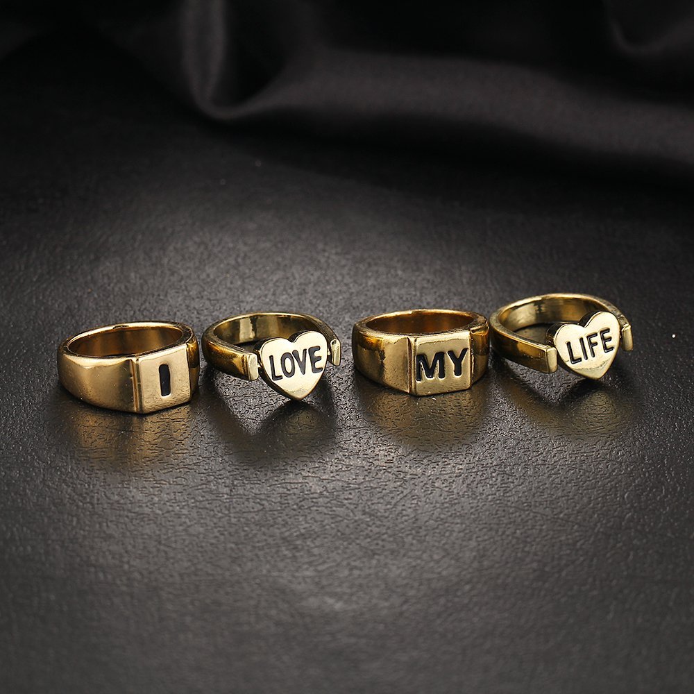 Valentine Love Midi Finger Ring