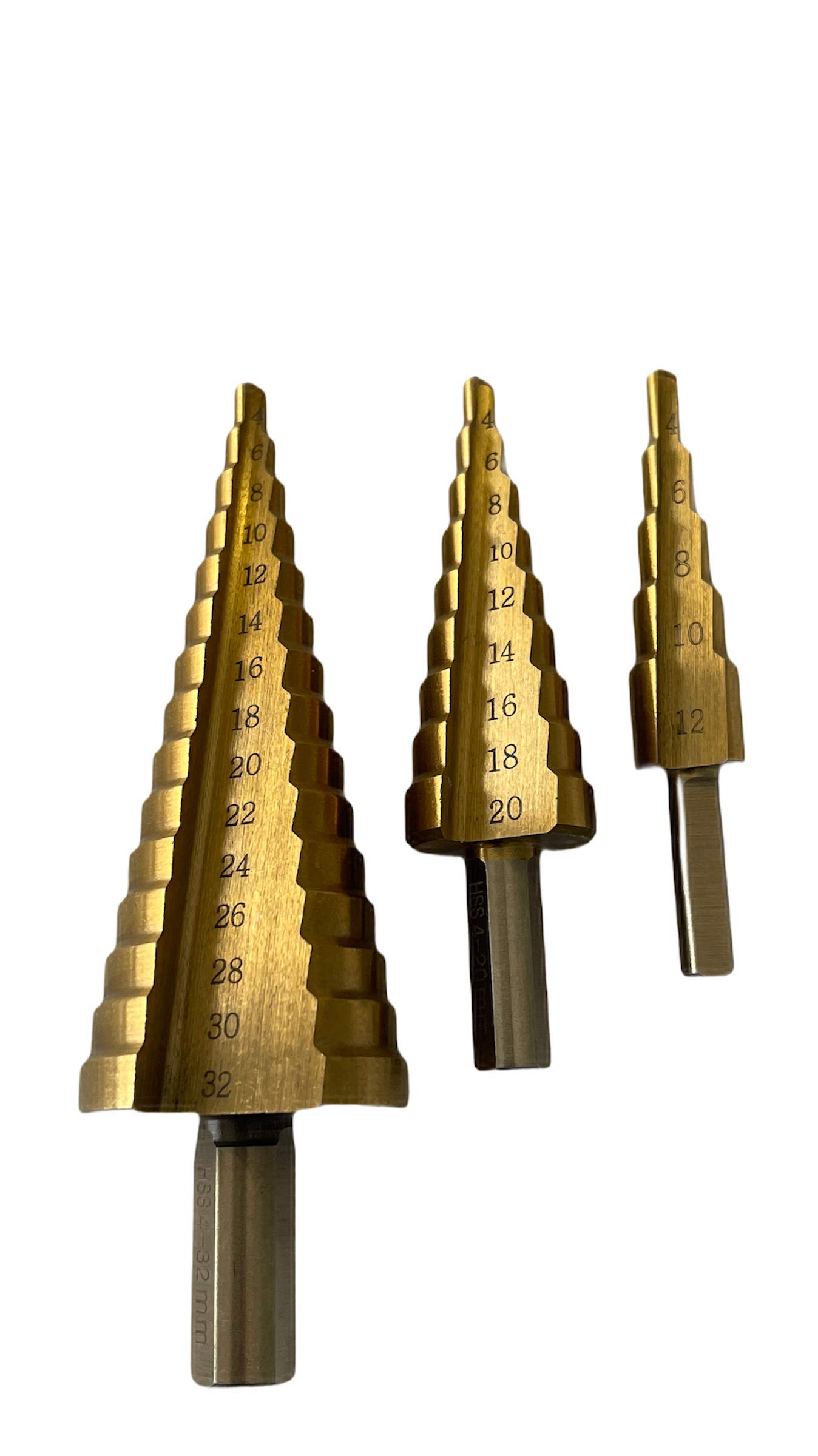 Set Punte Trapano Passo HSS/set Punte Cono Grande Titanio - Foto 9